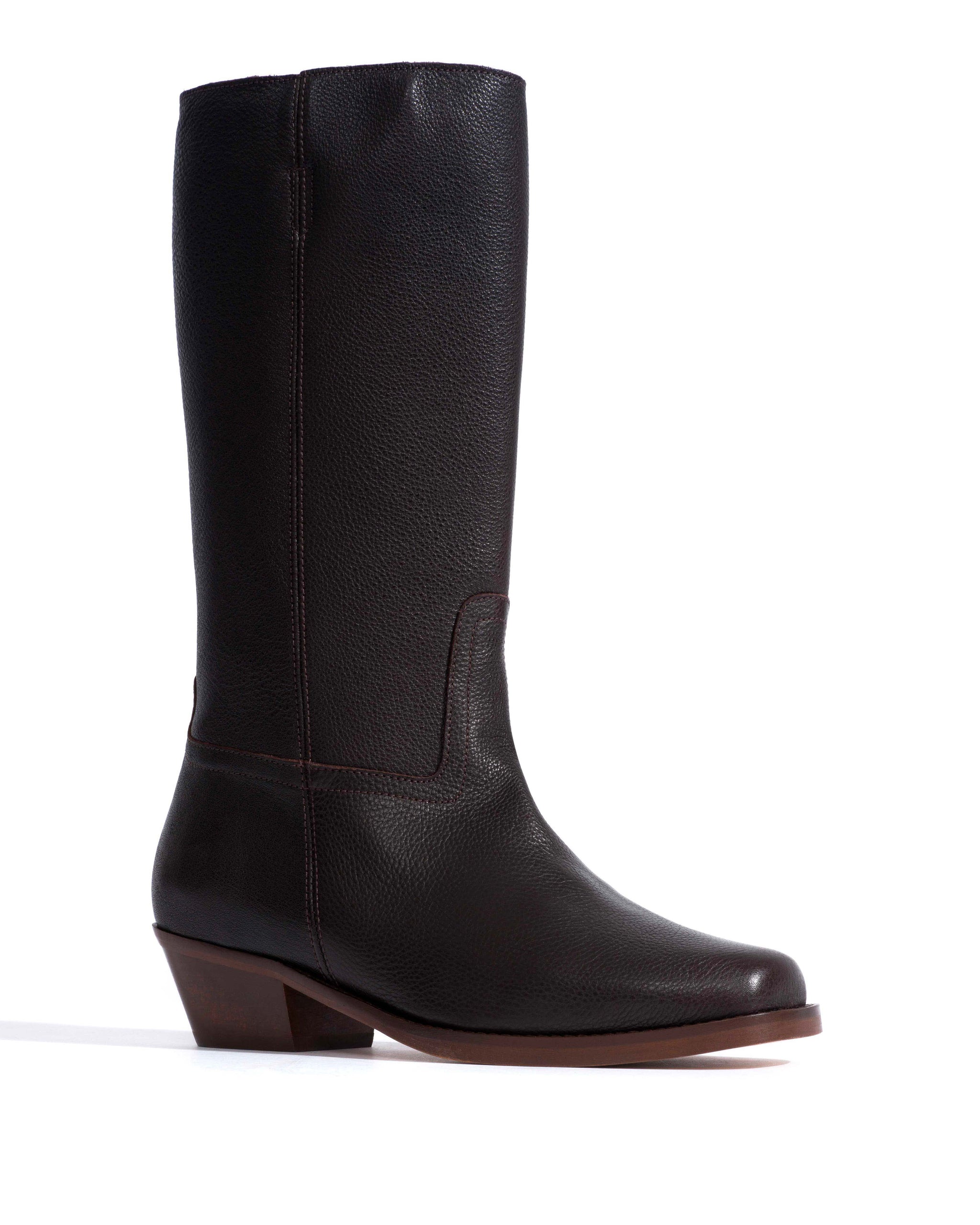 Tarisha Natural grain soft calf Espresso brown