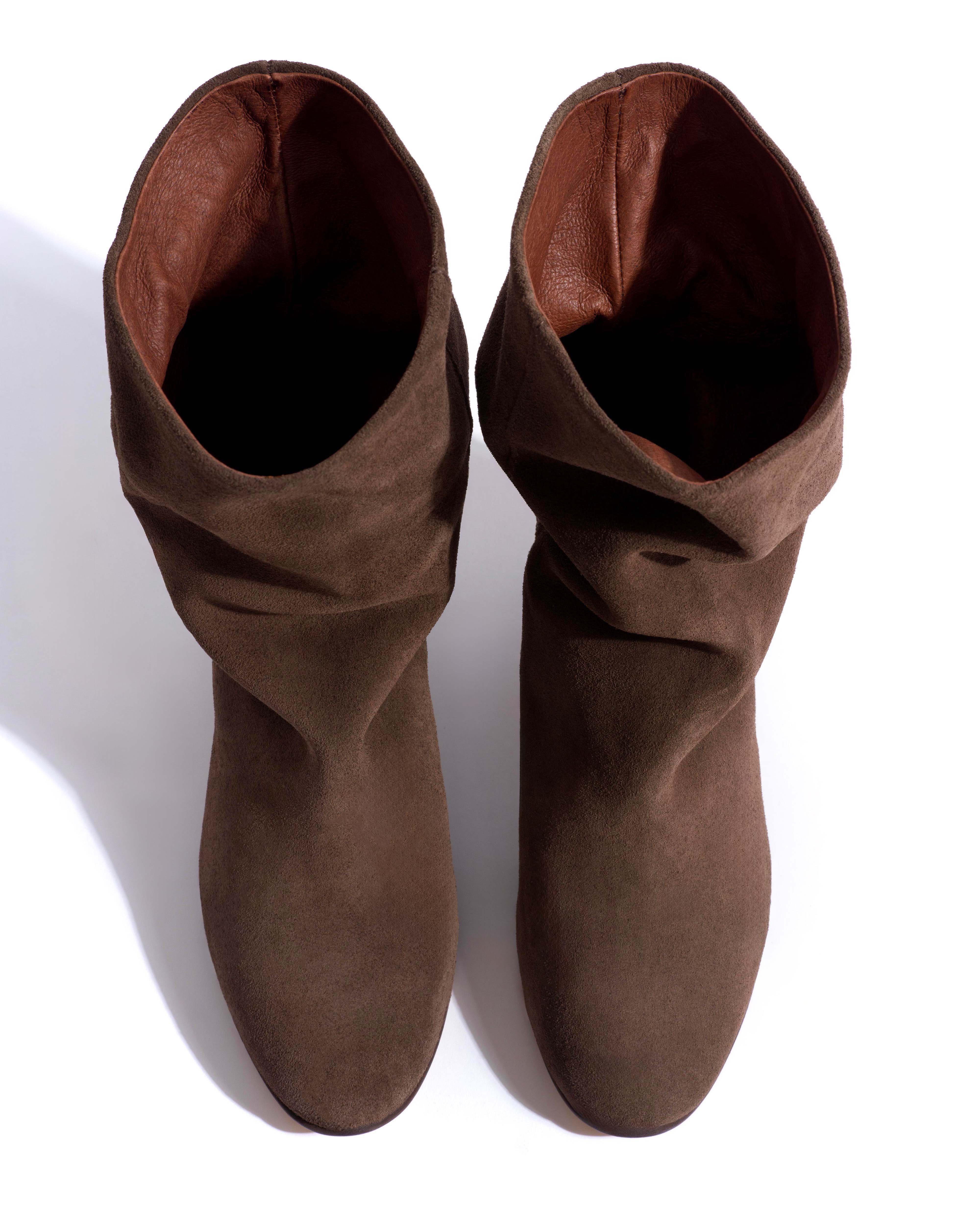 Lully 55 Calf suede Coffee brown