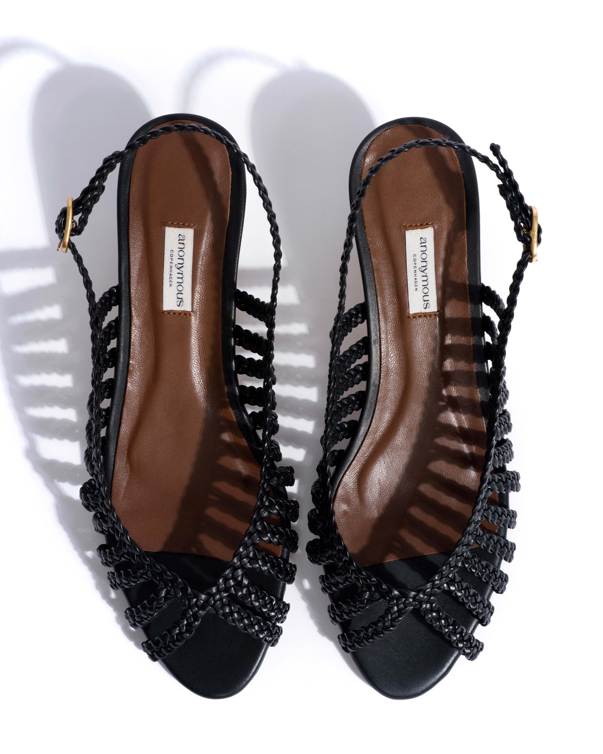 Carminho 40 stiletto hand-braided Hand-braided leather Black - Anonymous Copenhagen Heels