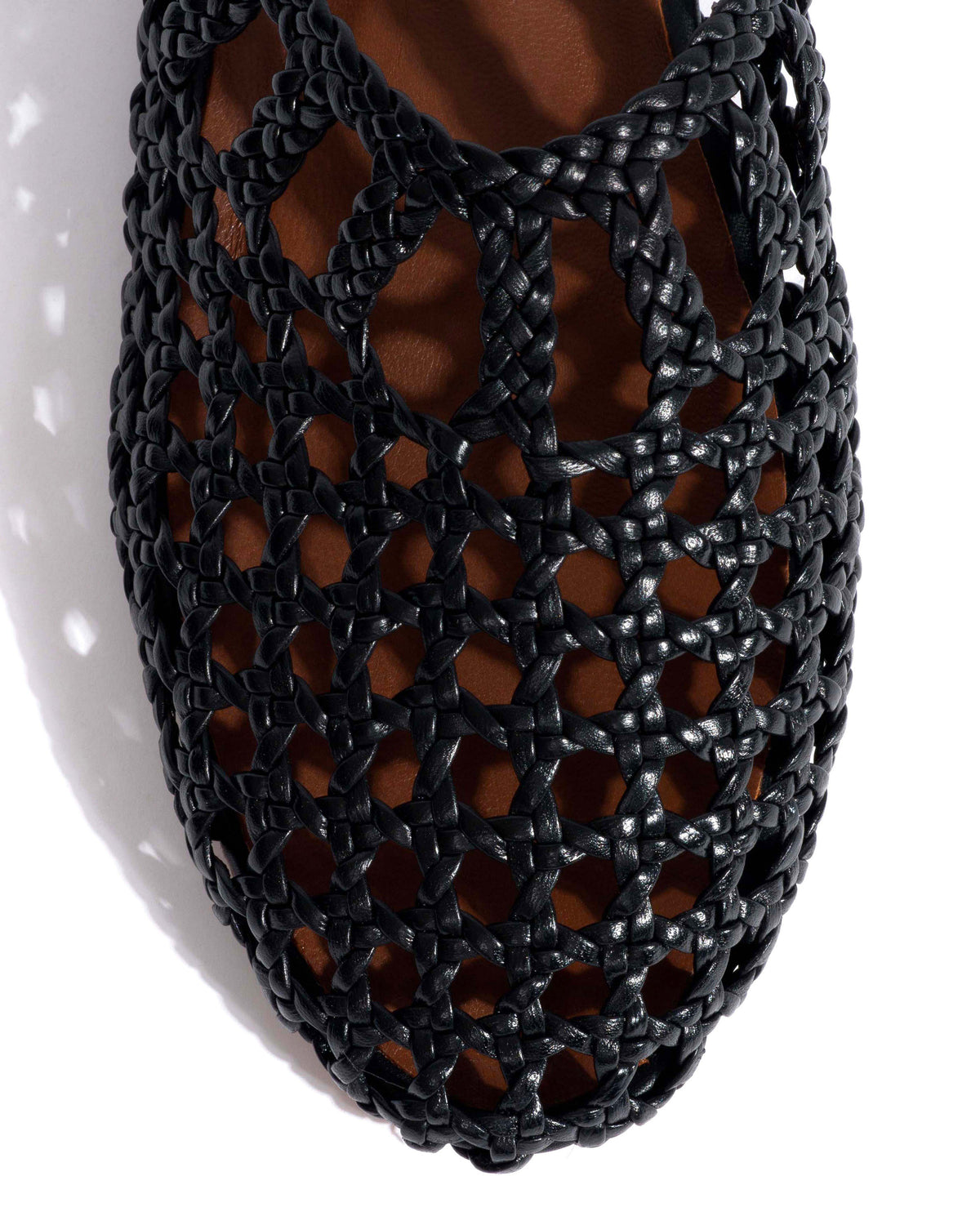 Sabrina 10 hand-braided leather Black