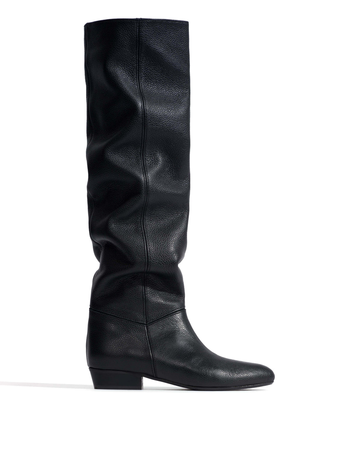 Jadah 20 Pebbled soft calf & suede leather Black