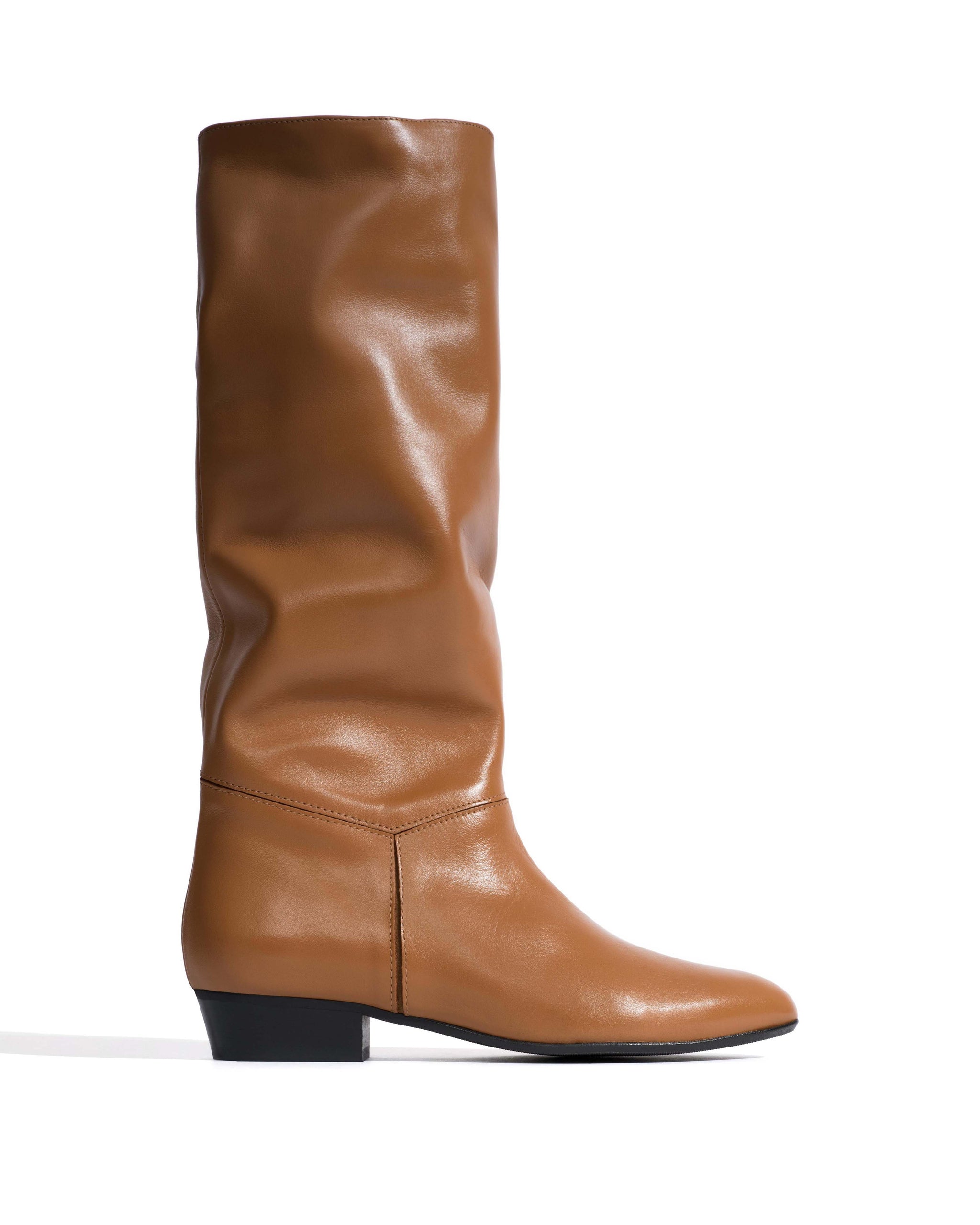 Jasmina 20 Soft calf & suede leather Camel & cinnamon