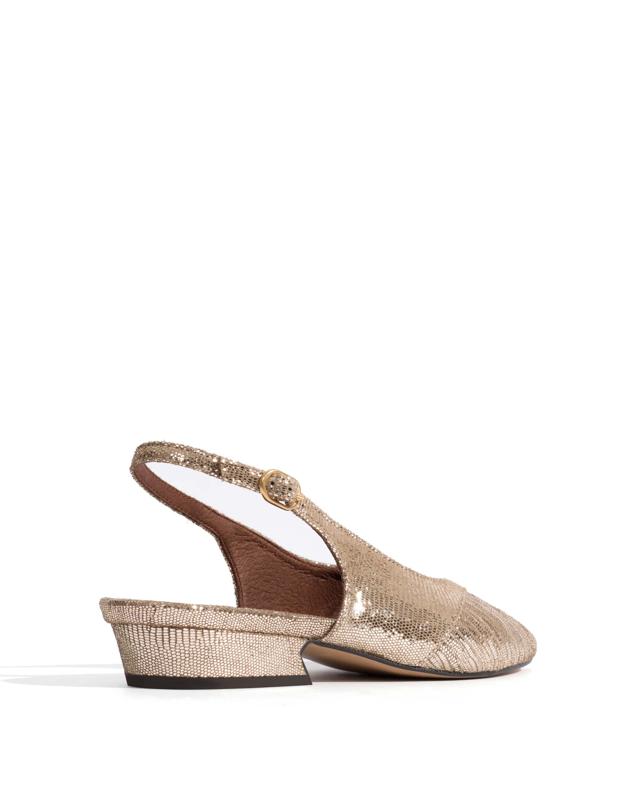 Cassandra 25 Lizard metallic goat Vintage champagne