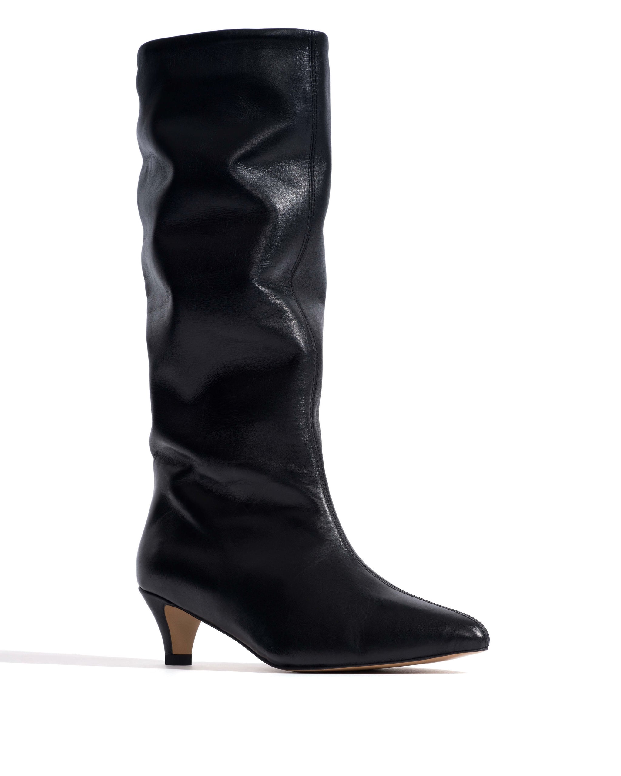Mocha 40 stiletto Soft calf Black