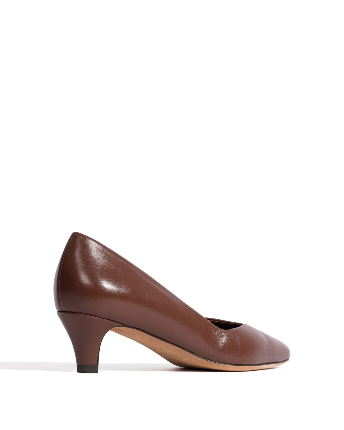 Trini 40 stiletto Shiny lamb Chocolate
