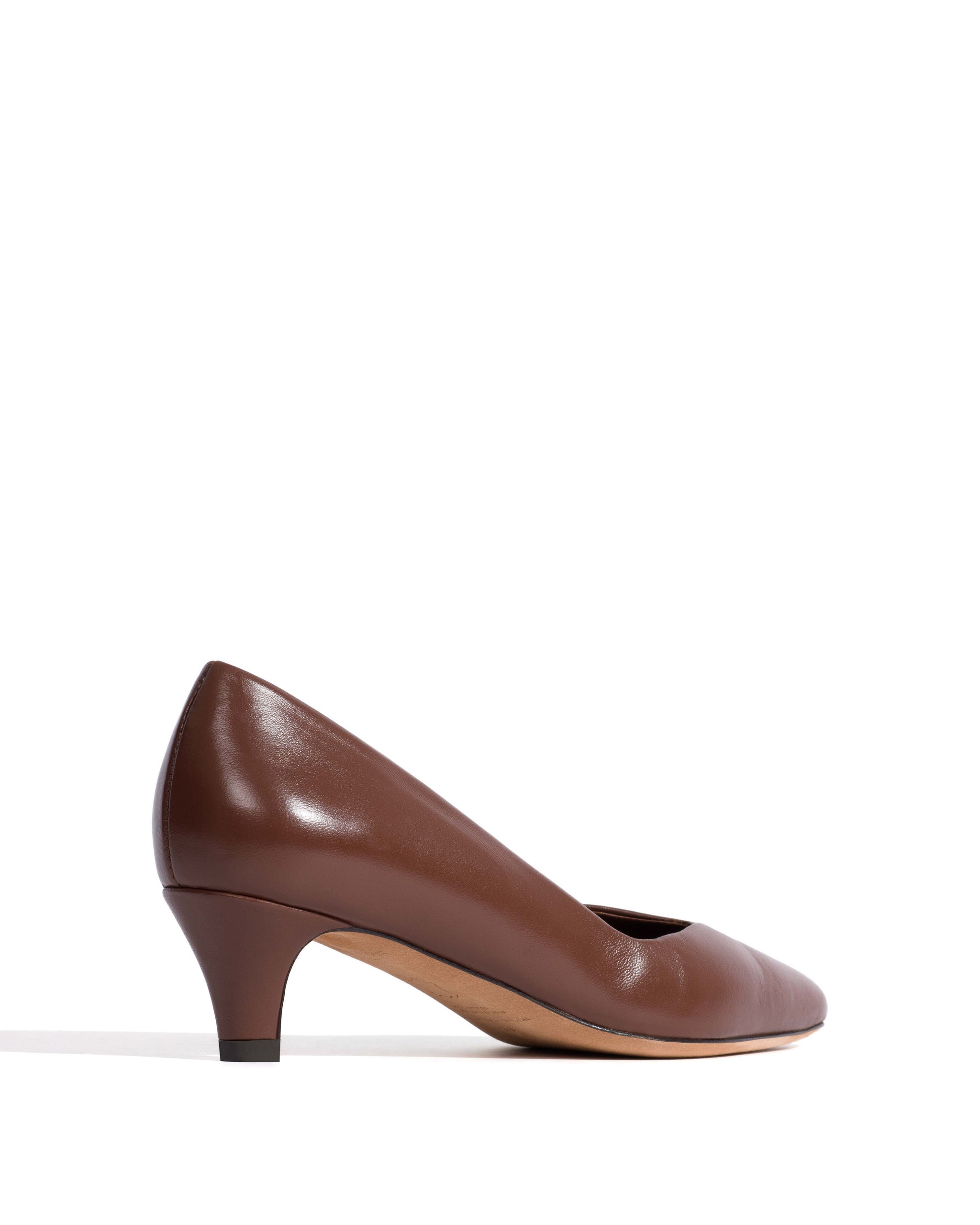 Trini 40 stiletto Shiny lamb Chocolate