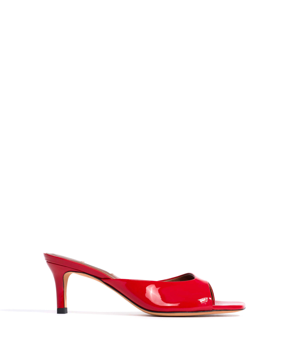 Mazy 55 Polished soft calf Ruby red