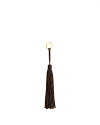 Langley fringe keyring Calf suede print Jaguar
