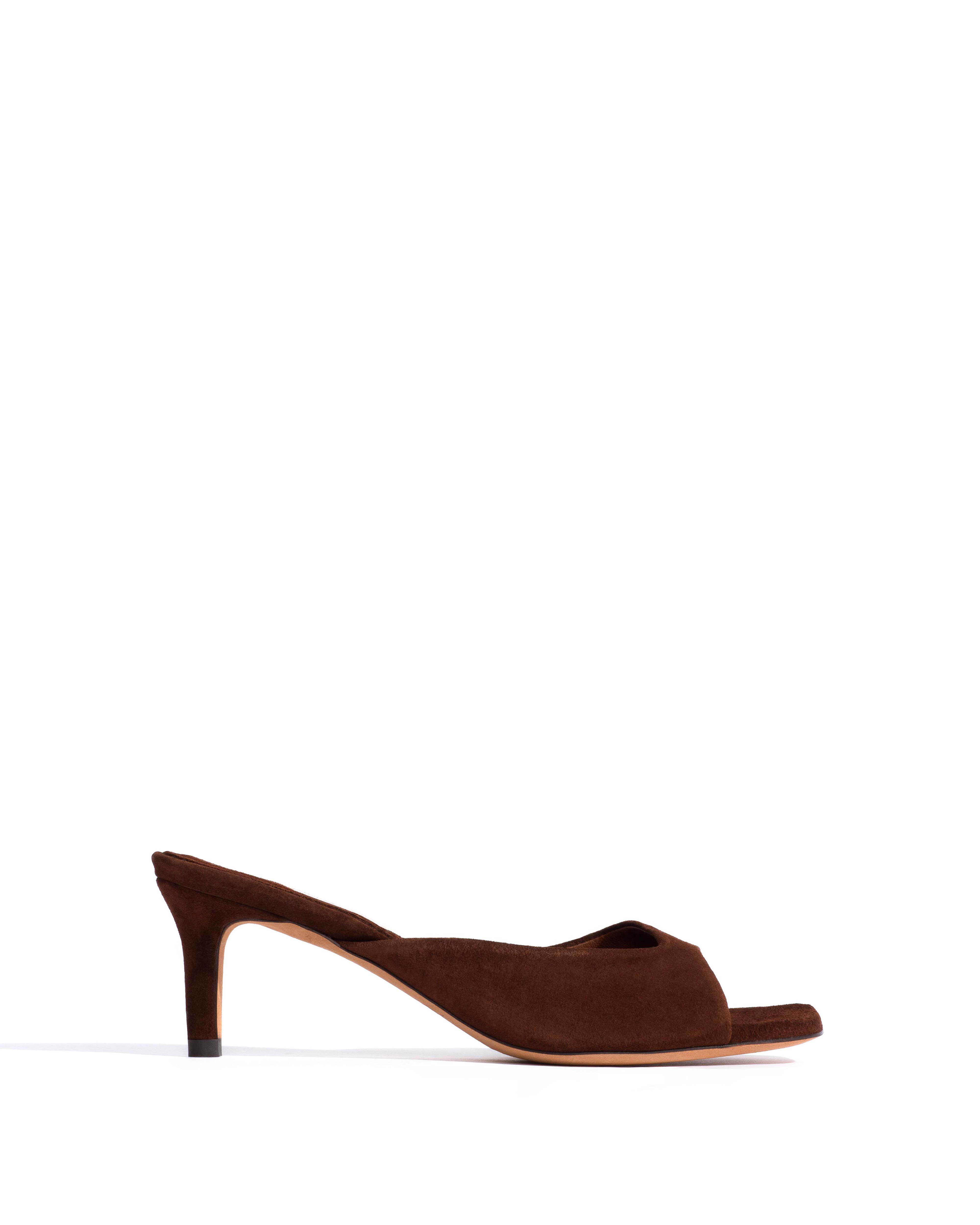 Mazy 55 Calf suede Chocolate