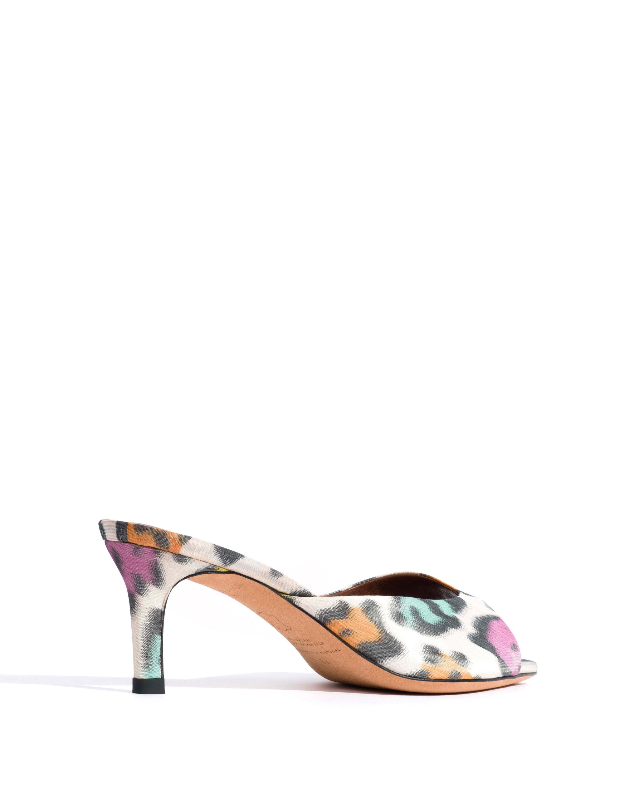 Mazy 55 Satin print Multicolor leopard - Anonymous Copenhagen Heels