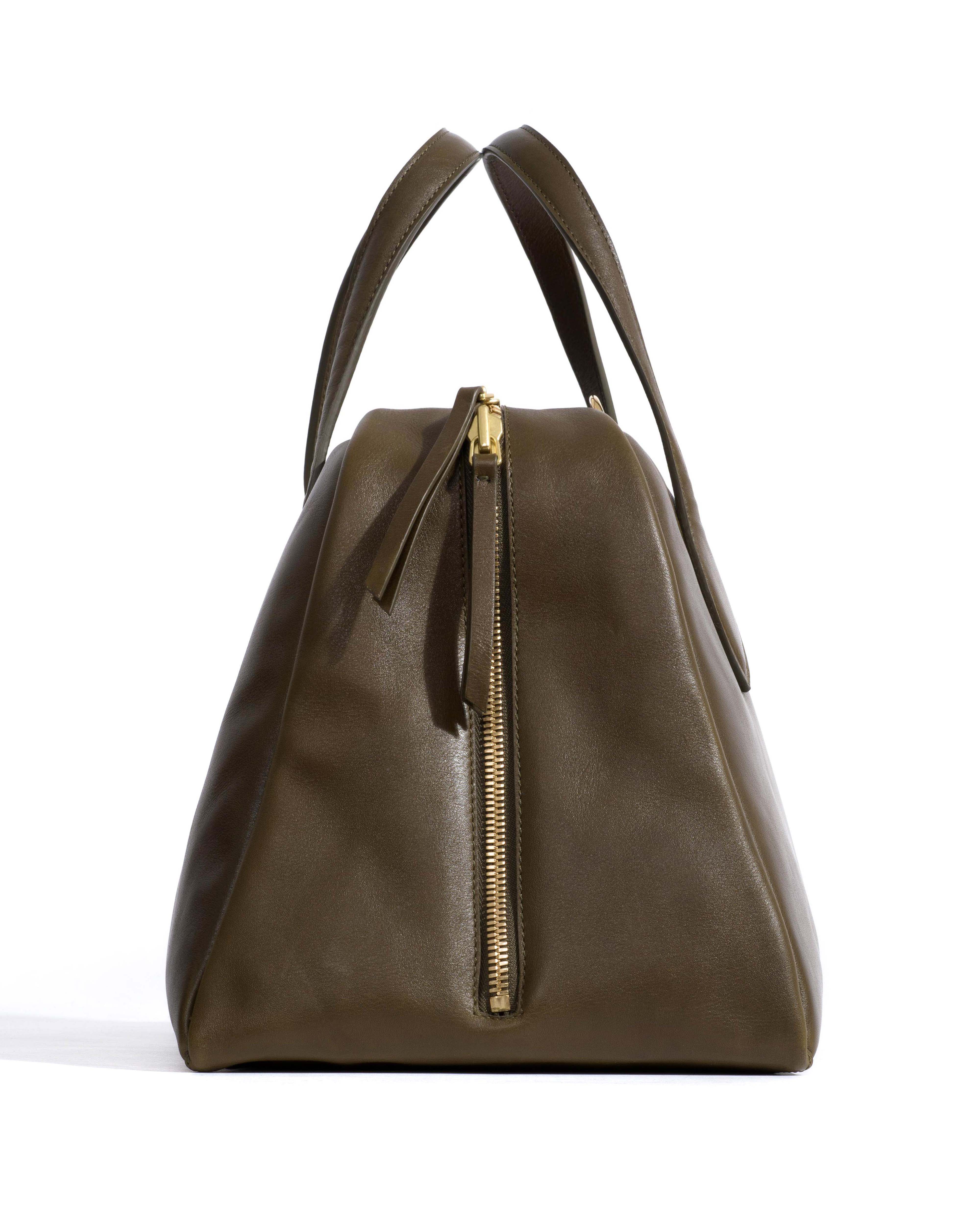 Weekend bowler Vegetal soft calf Forrest green