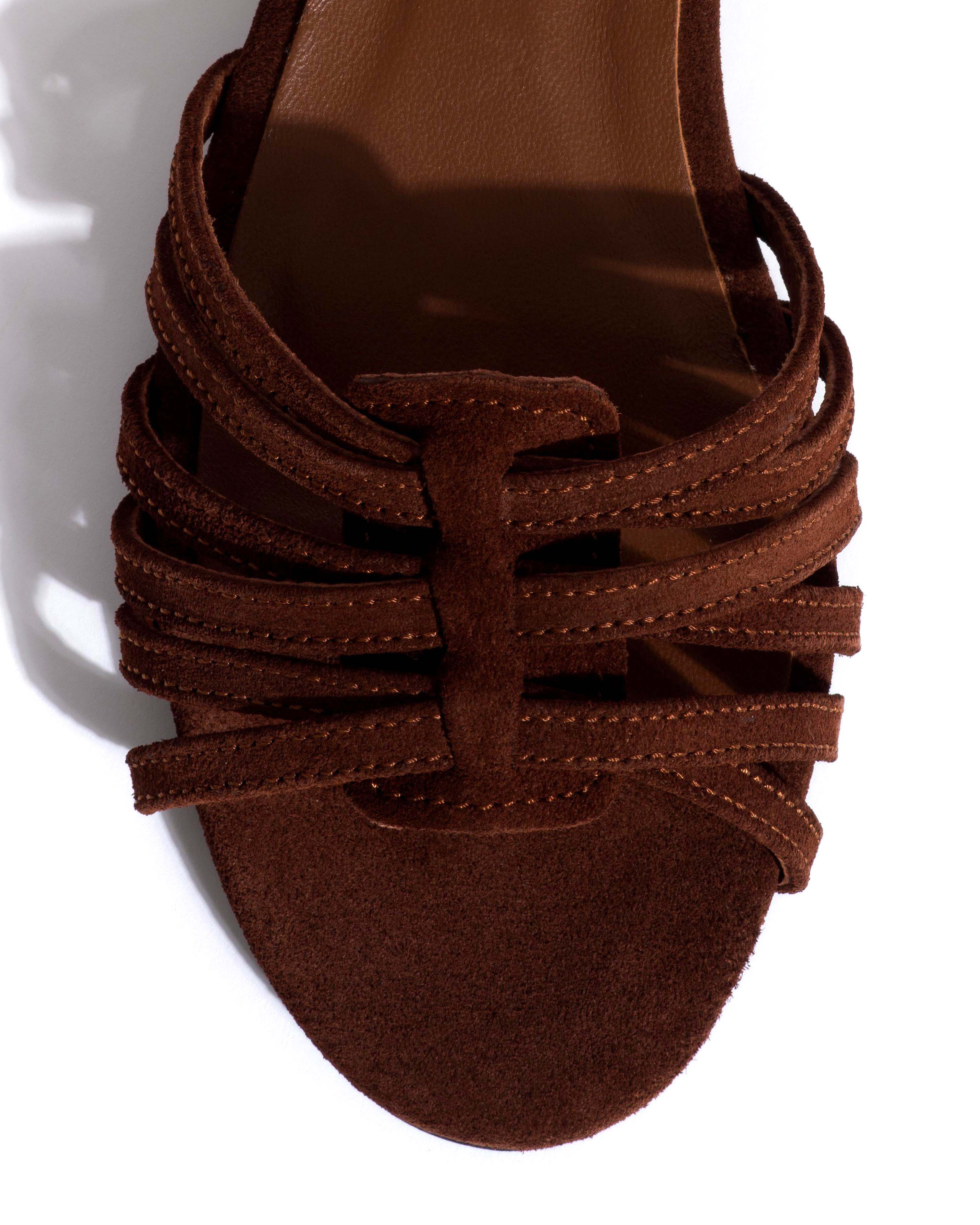 Mareike 10 Calf suede Chocolate