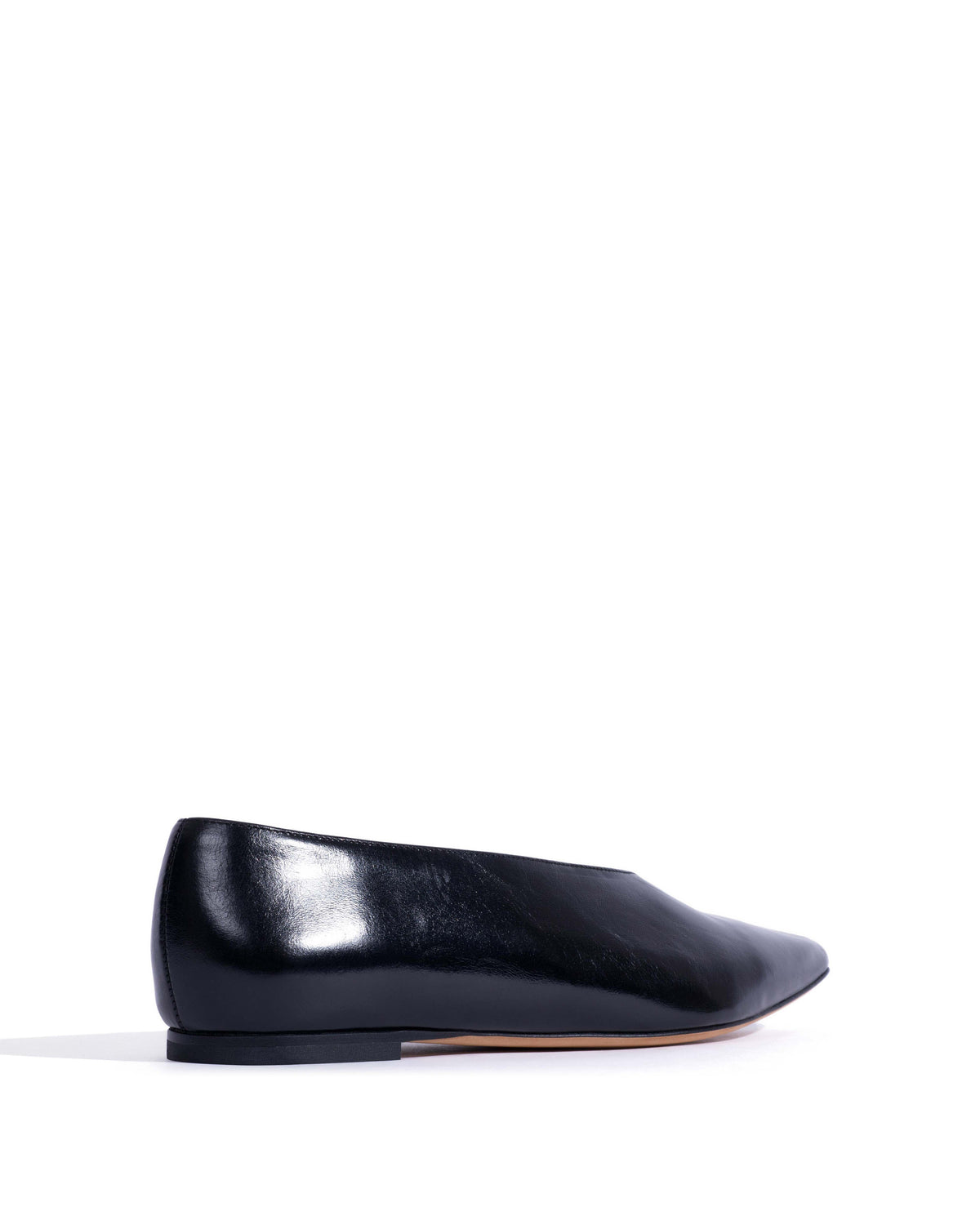 Phia 10 Crinkled polished goat Black