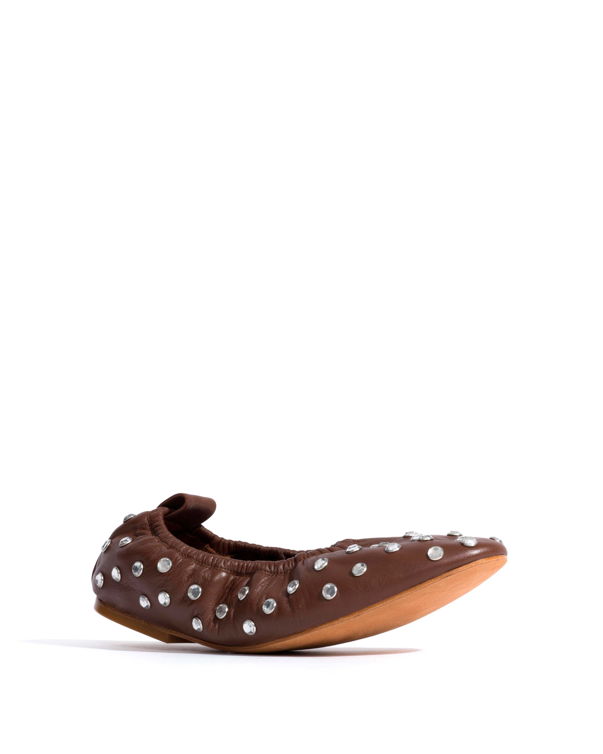 Mirelda crystals Silky lamb Chocolate - Anonymous Copenhagen Flat-loafers & ballerinas & pumps