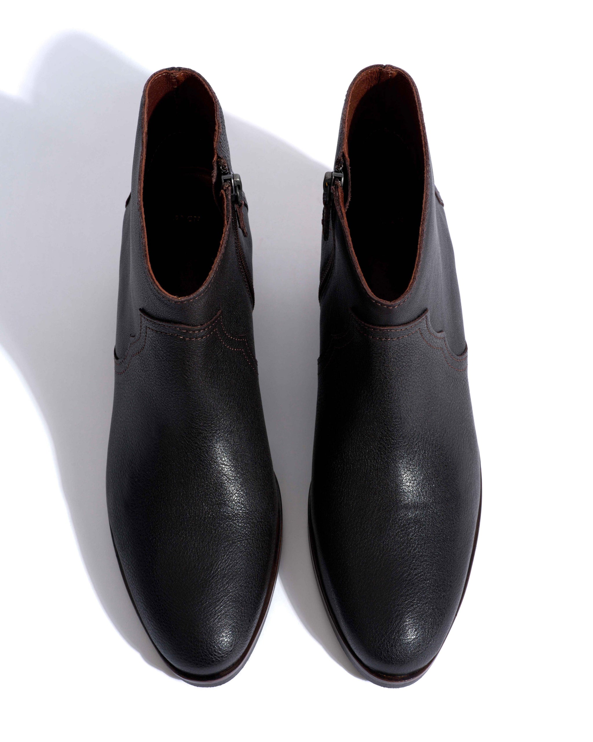 Fiona 35 Natural grain soft calf Espresso brown - Anonymous Copenhagen Ankle boots