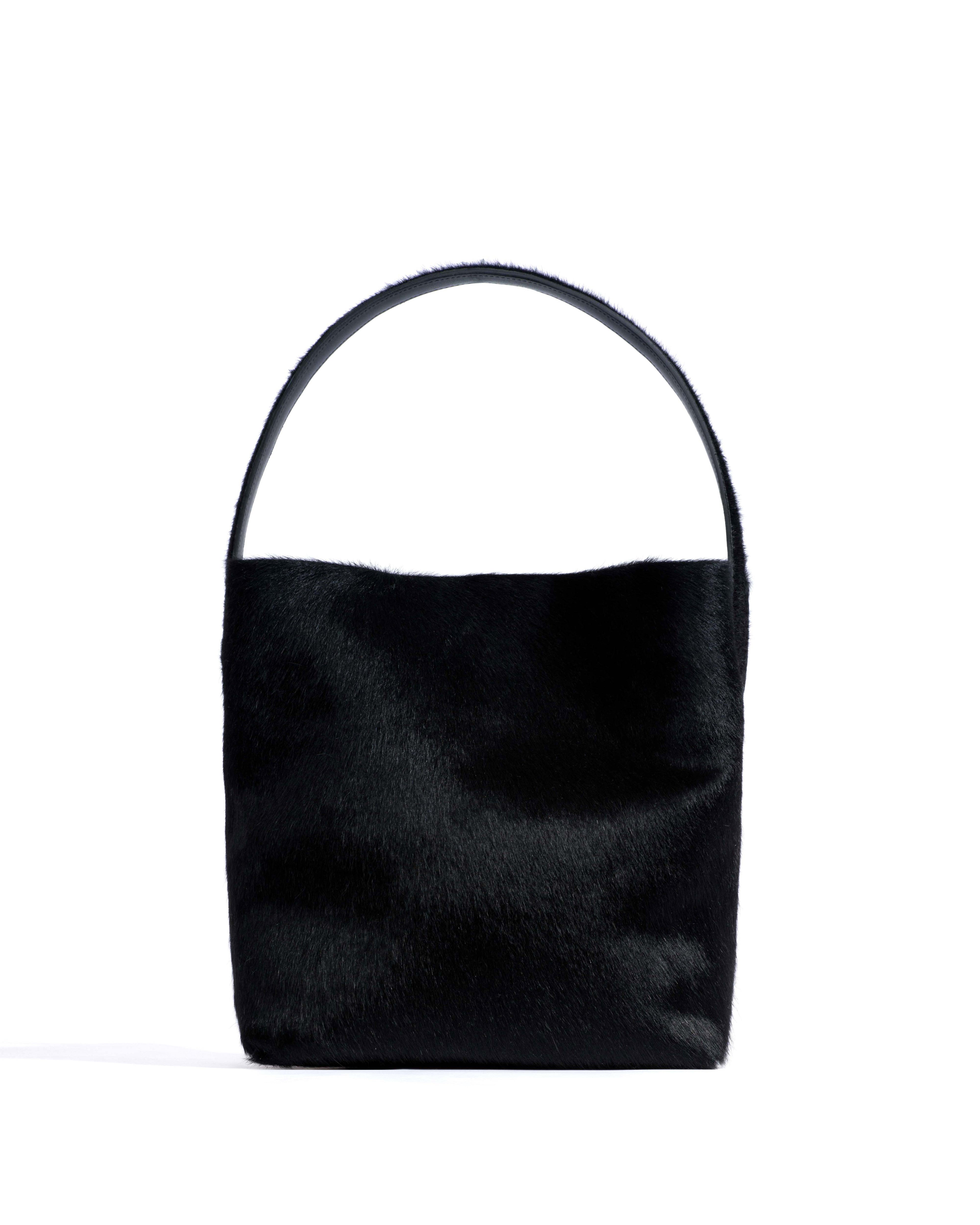 Versa everyday bag Calf hair Black