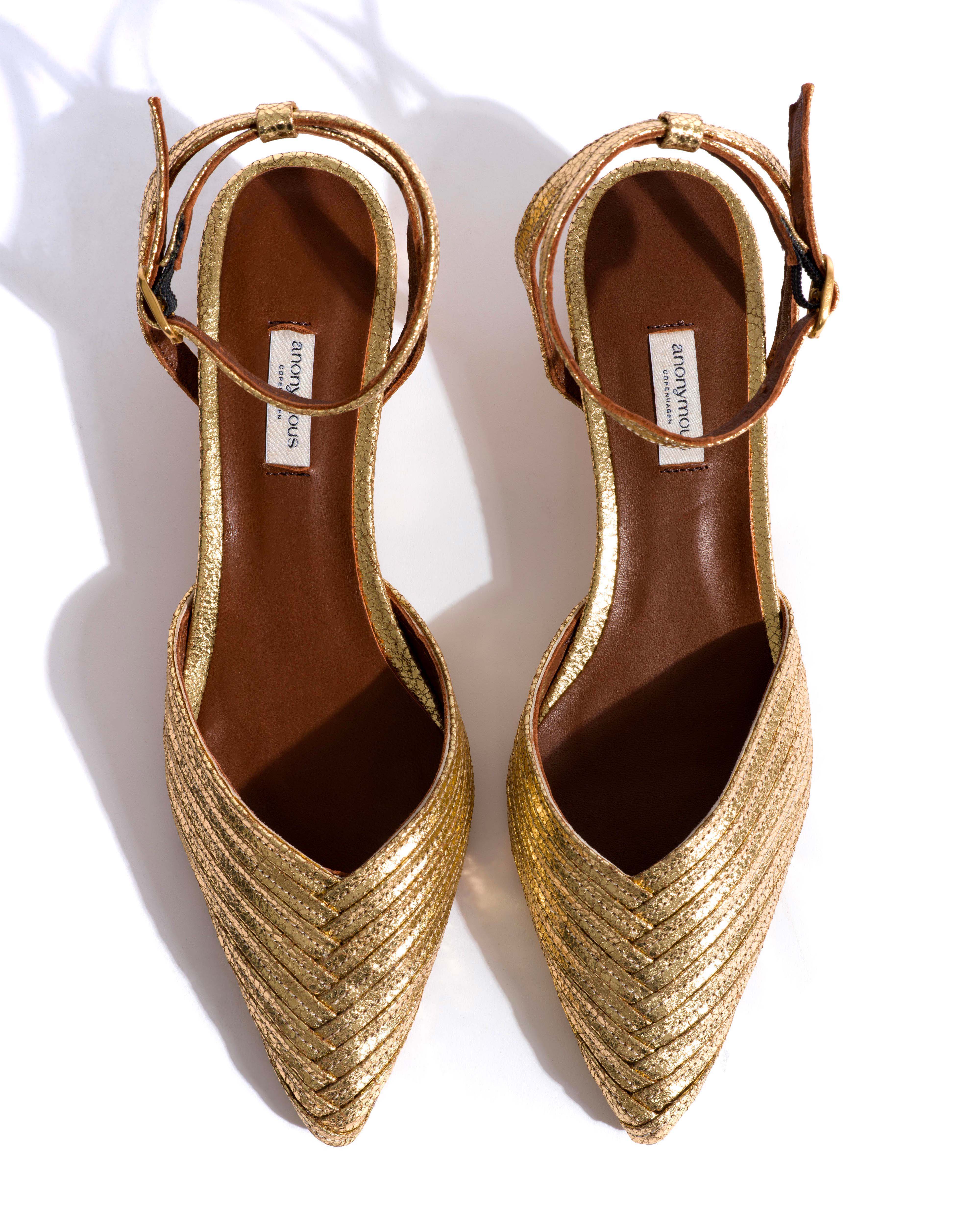 Givia 40 Crackled metallic goat Gold