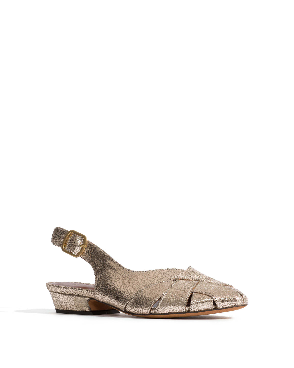 Barielle 25 Crackled metallic goat Vintage champagne