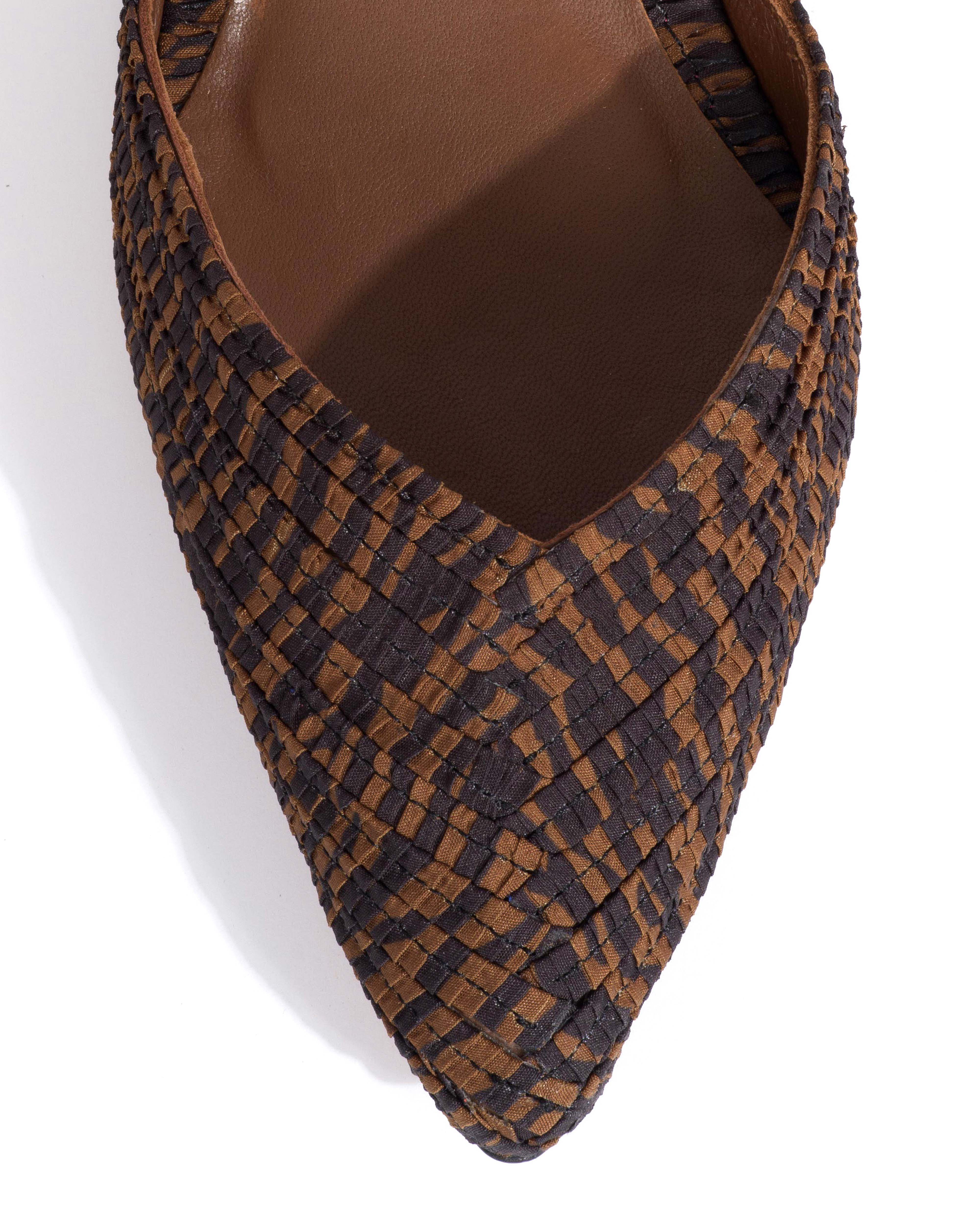 Givia 40 Pleated zebra Chocolate shades