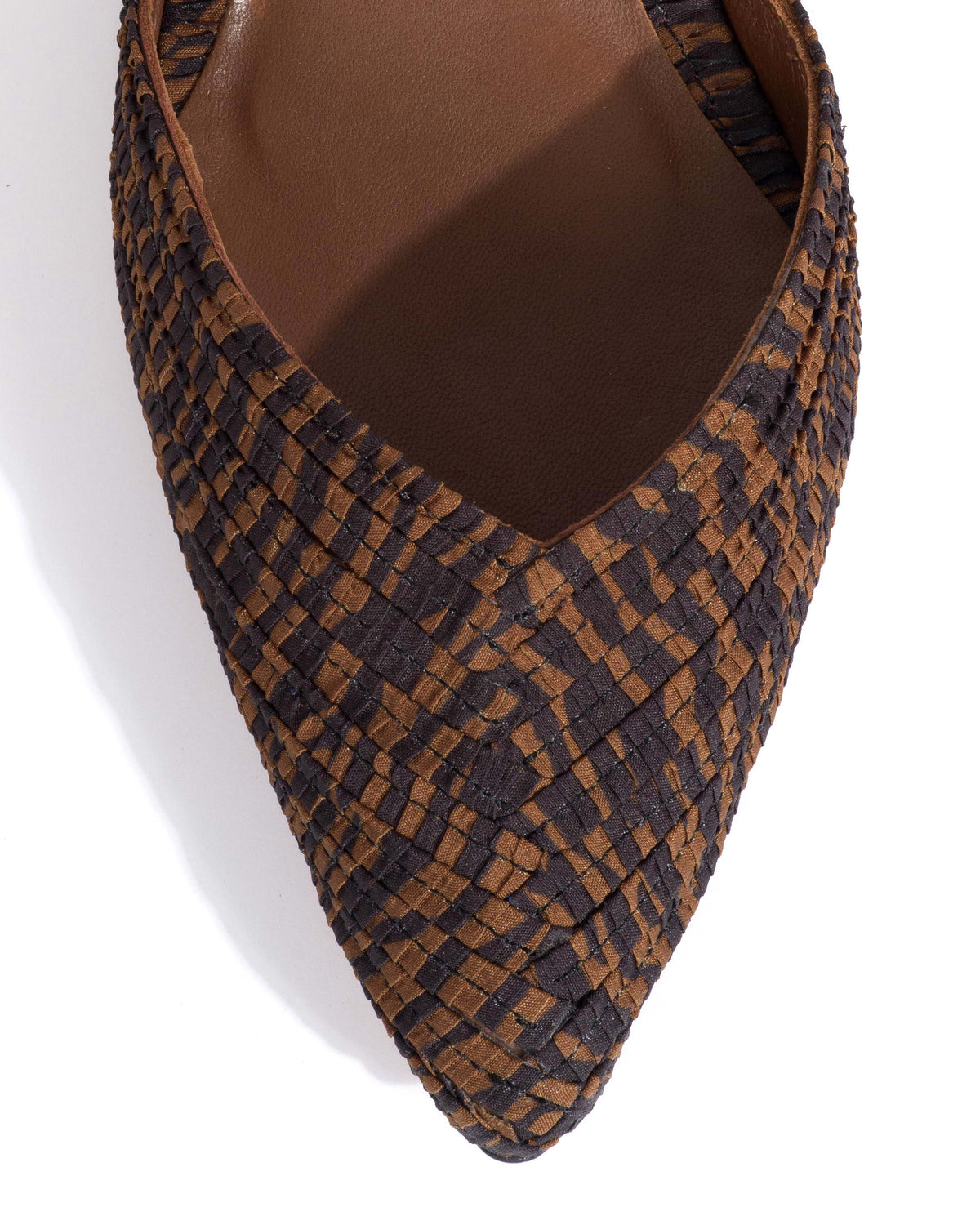 Givia 40 Pleated zebra Chocolate shades