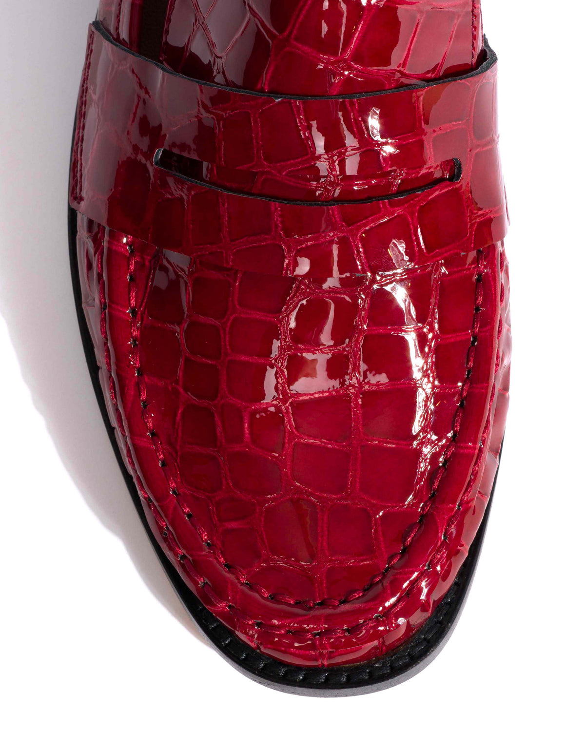 Jesha Polished croco calf Pomegranate