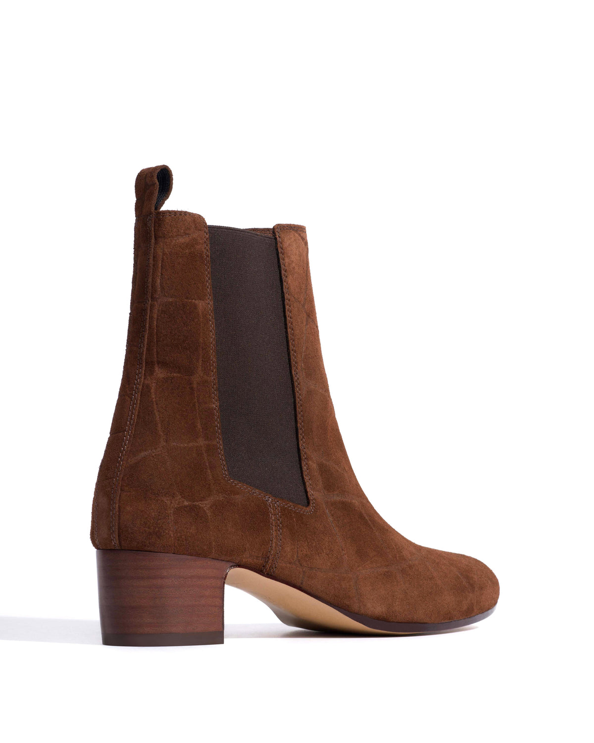 Niabella Croco calf suede Chocolate