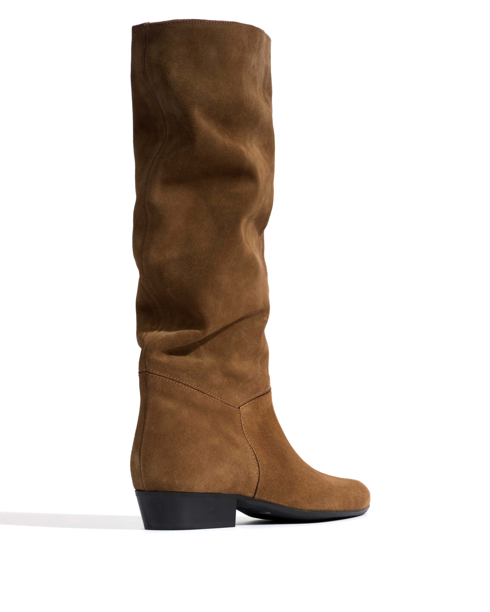 Jasmina 20 Calf suede & sleek leather Cinnamon & dark taupe