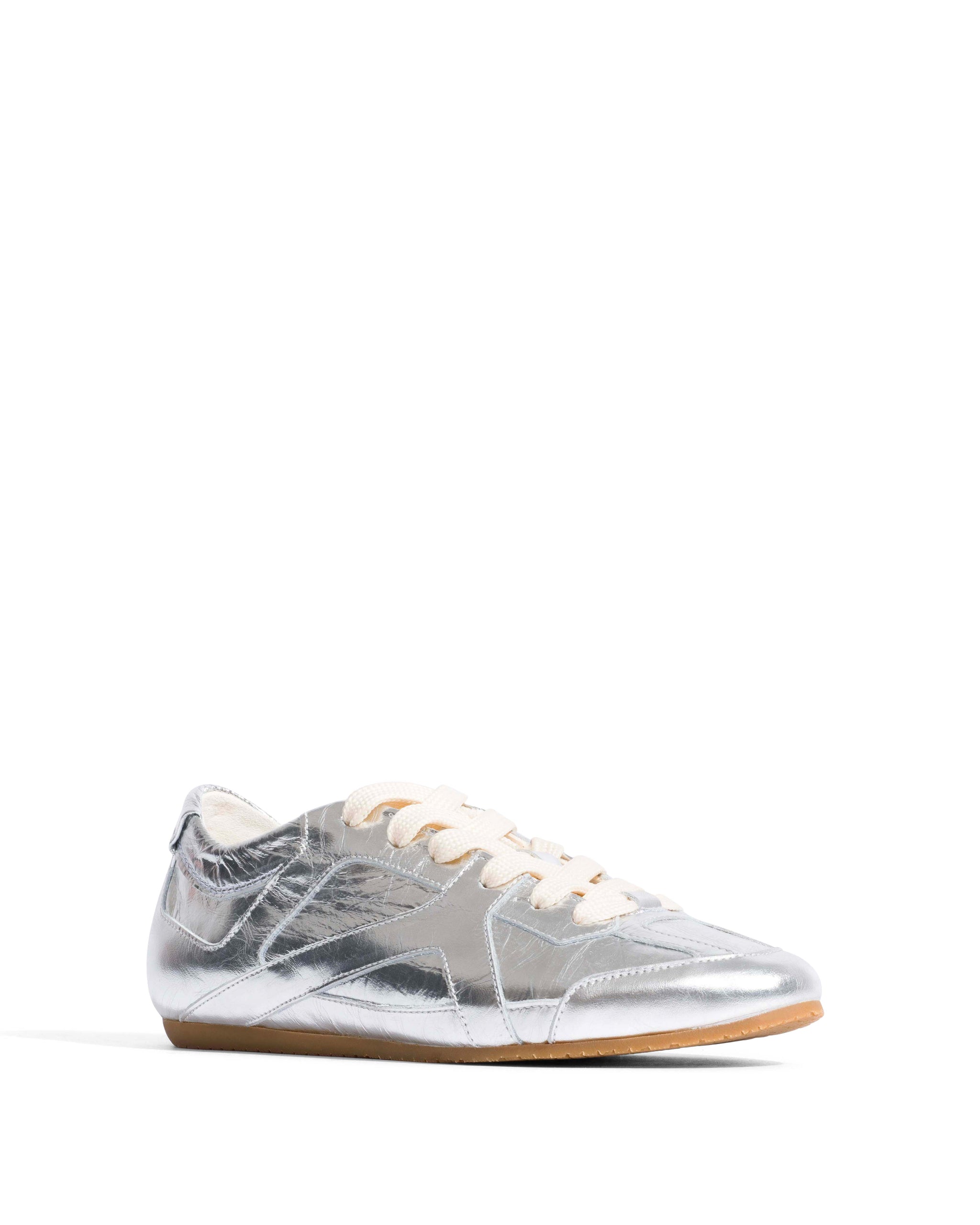 Sneakerina Crinkled metallic lamb Silver - Anonymous Copenhagen Sneakers