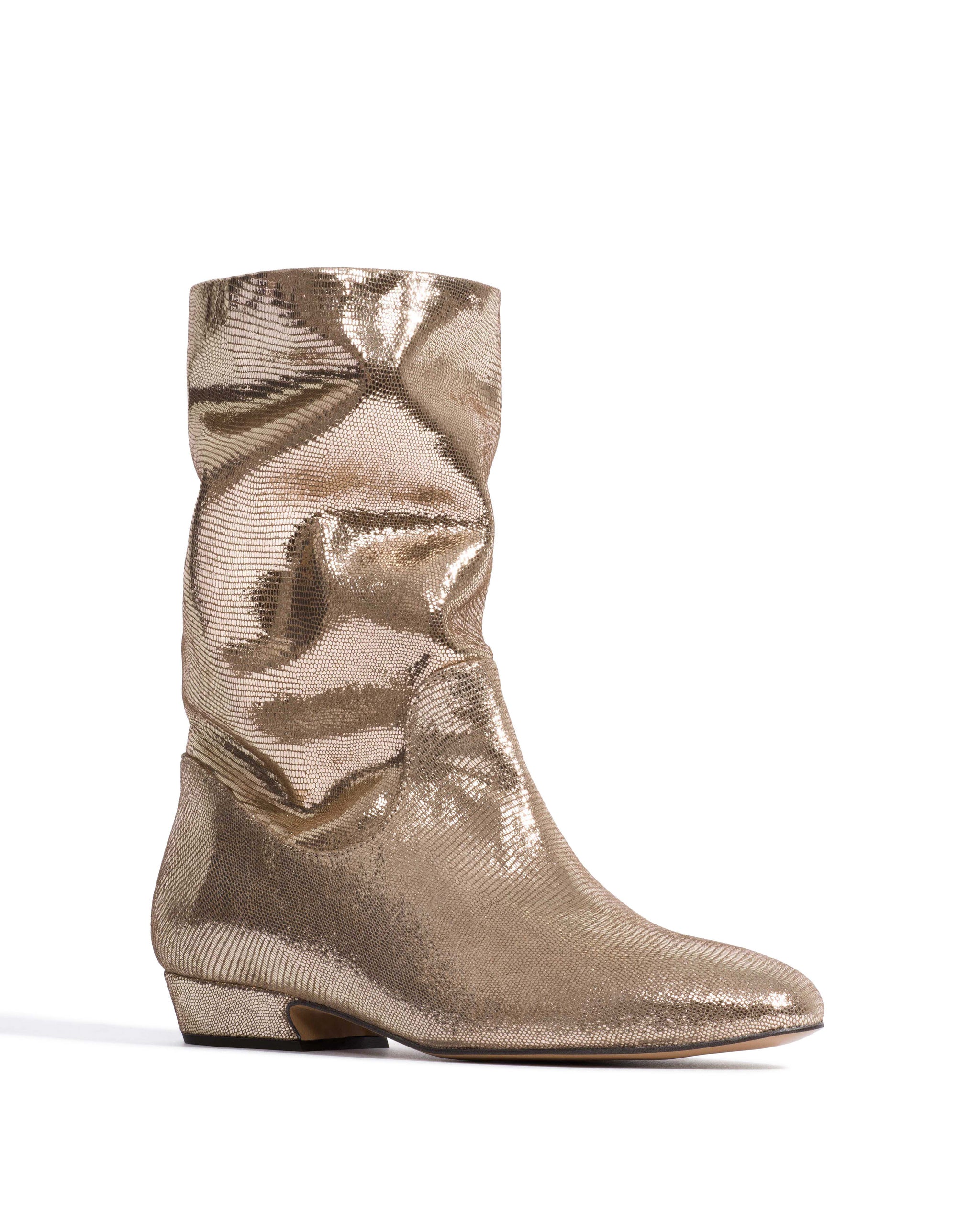 Cacha 25 Lizard metallic goat Vintage champagne