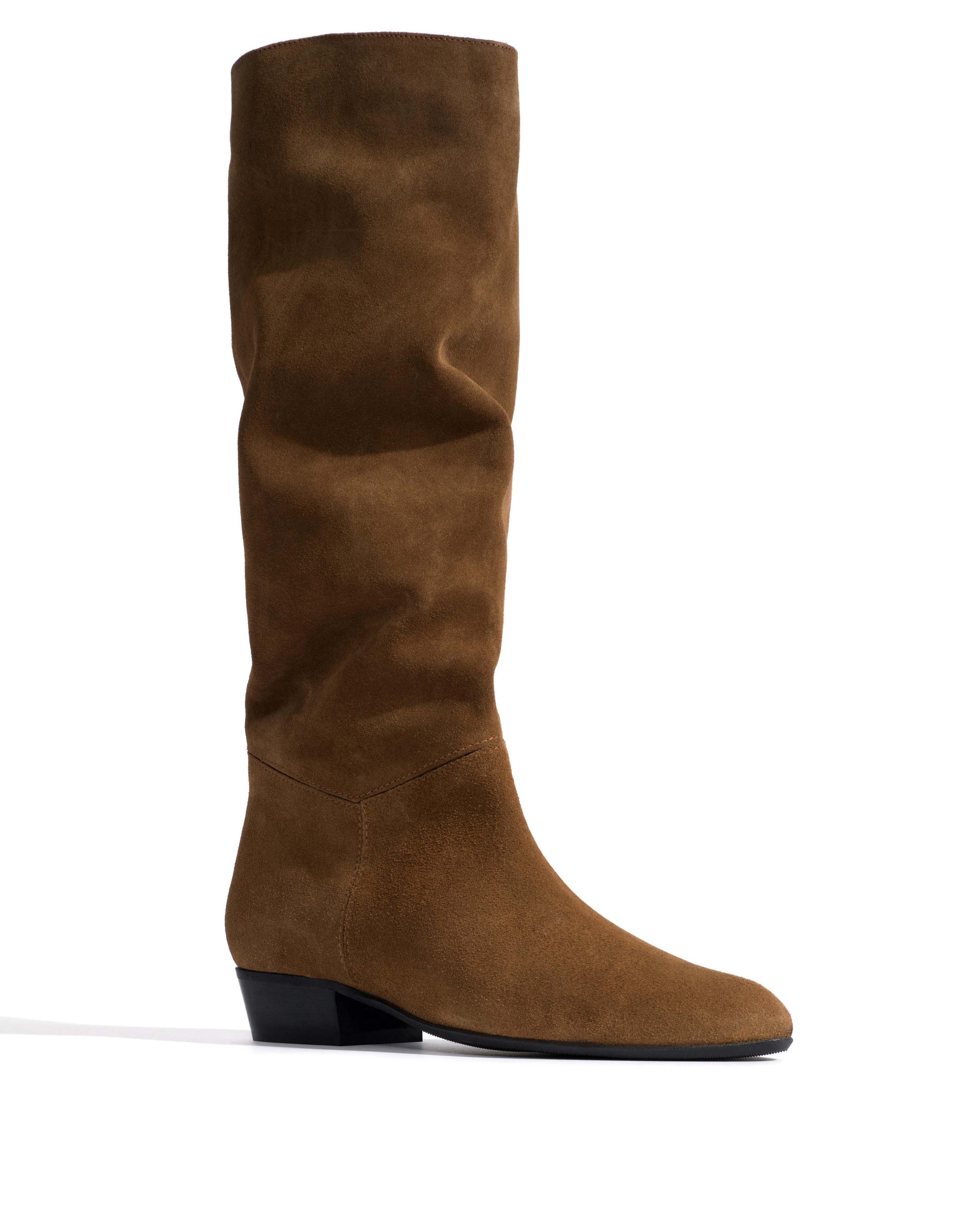 Jasmina 20 Calf suede & sleek leather Cinnamon & dark taupe