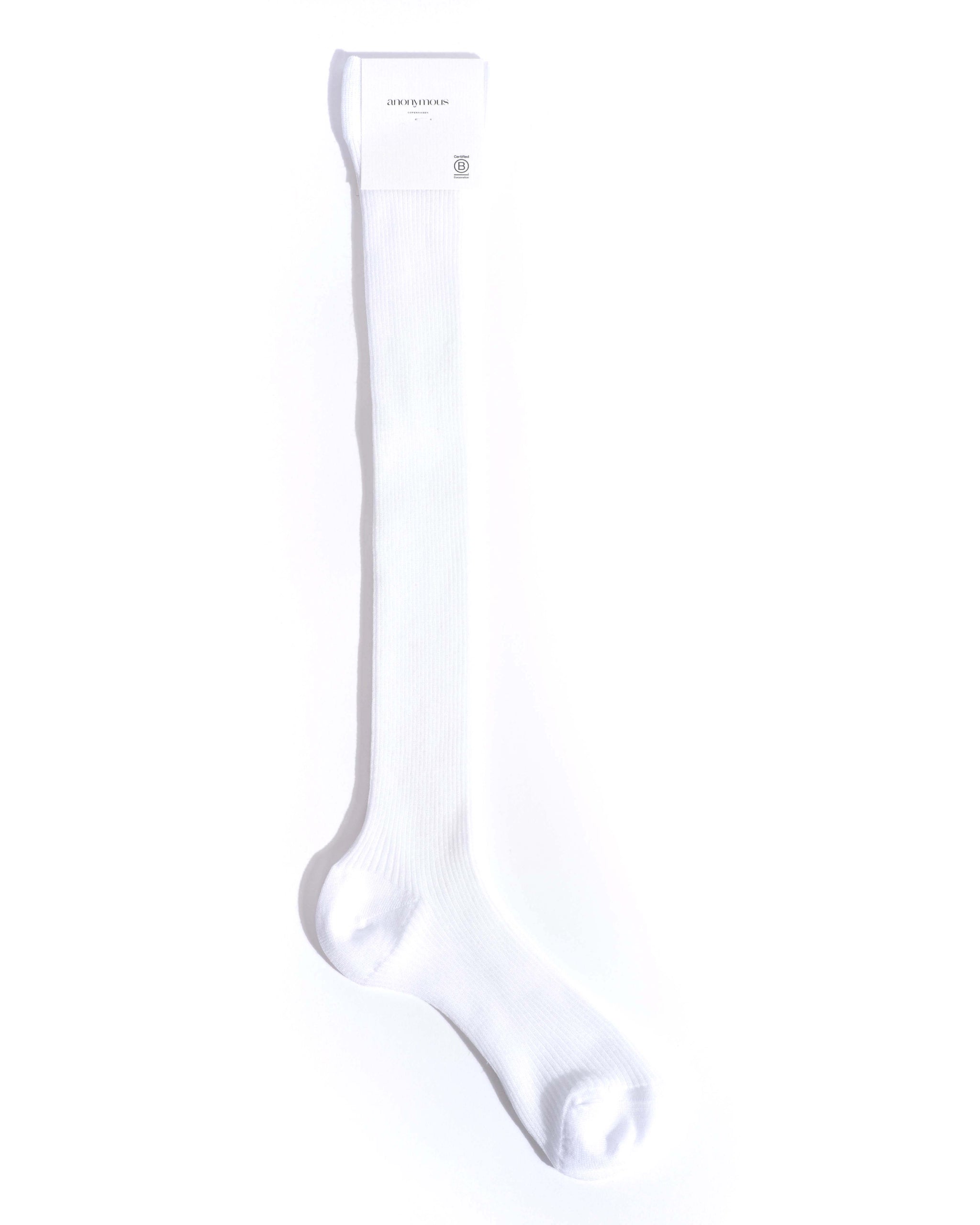 Noa mid calf glitter socks 52% nylon 48% polyester Cream