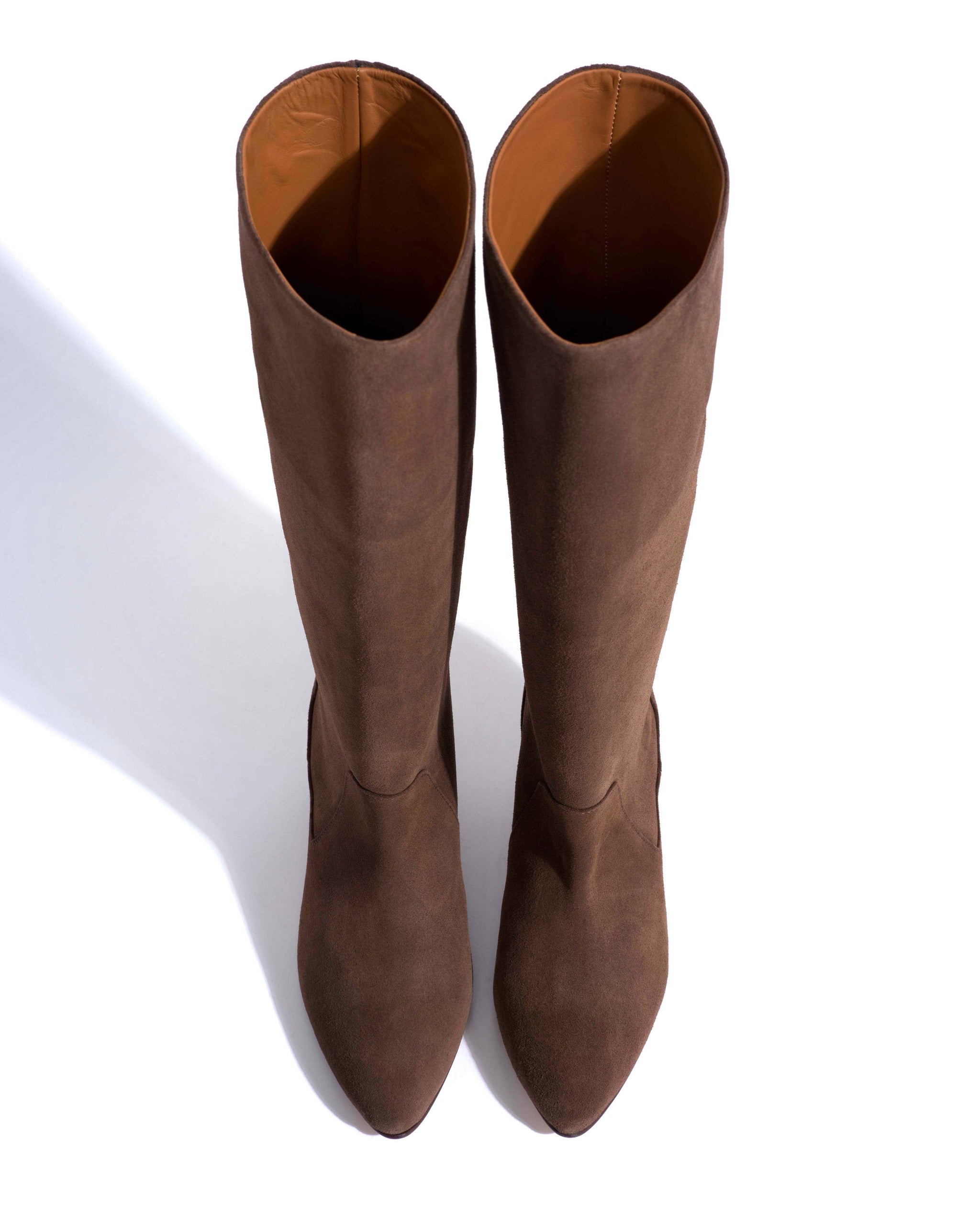 Valle 50 stiletto Calf suede Coffee brown