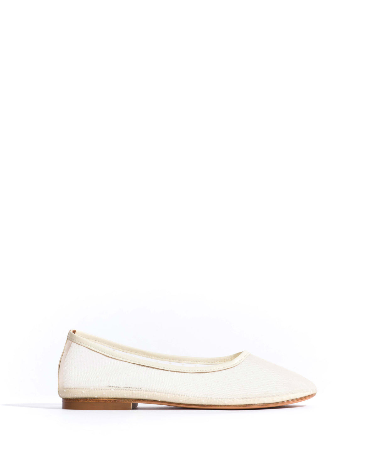 Sacha mesh Shiny lamb & dot velvet mesh White sand