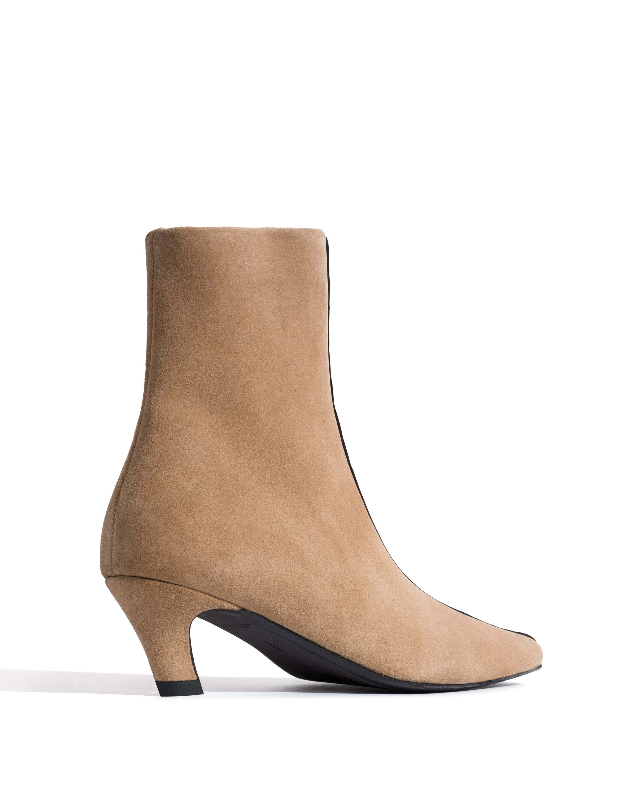 Leyla Calf suede & polished croco calf Scirocco & black