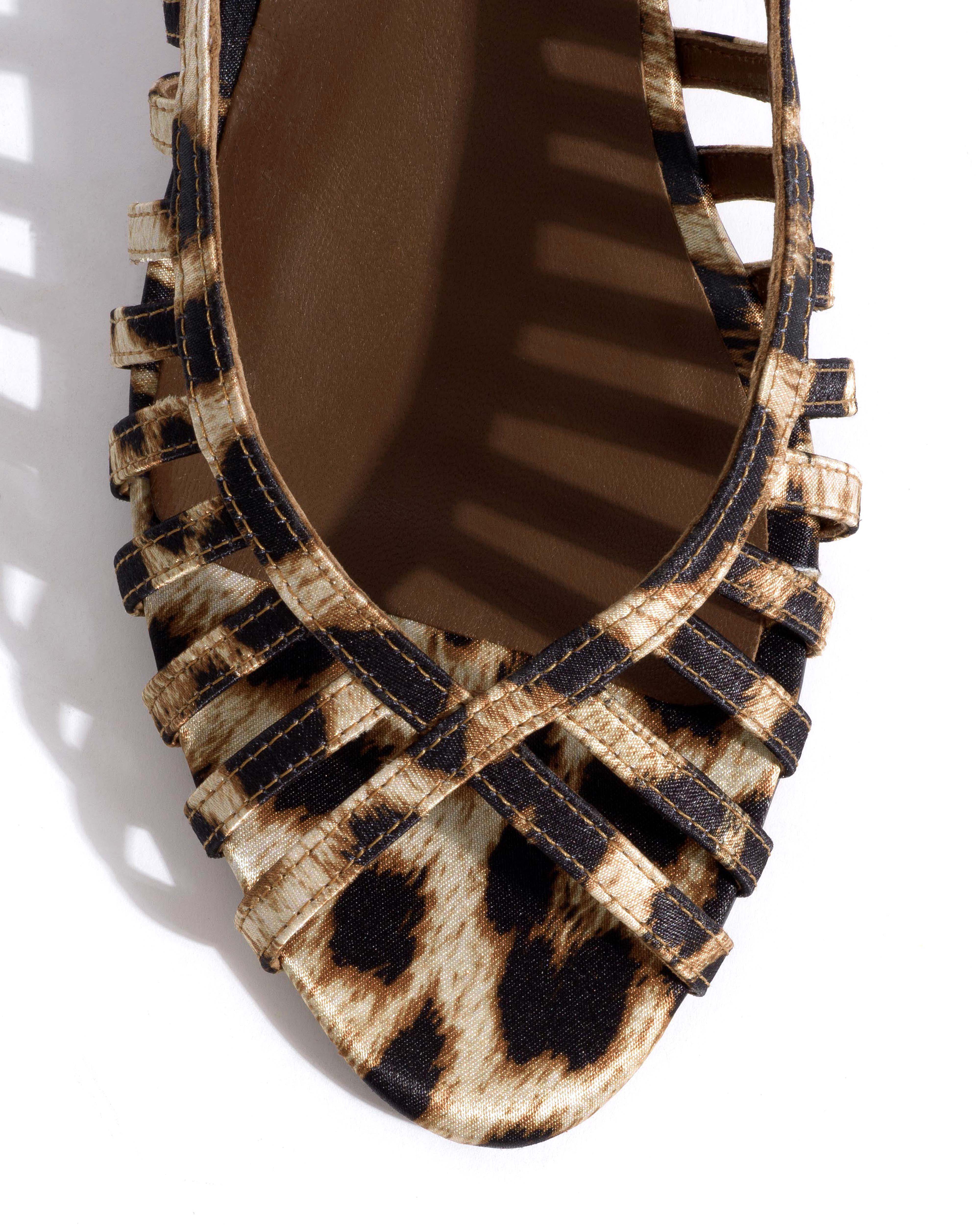 Carminho 40 stiletto Satin print Leopard