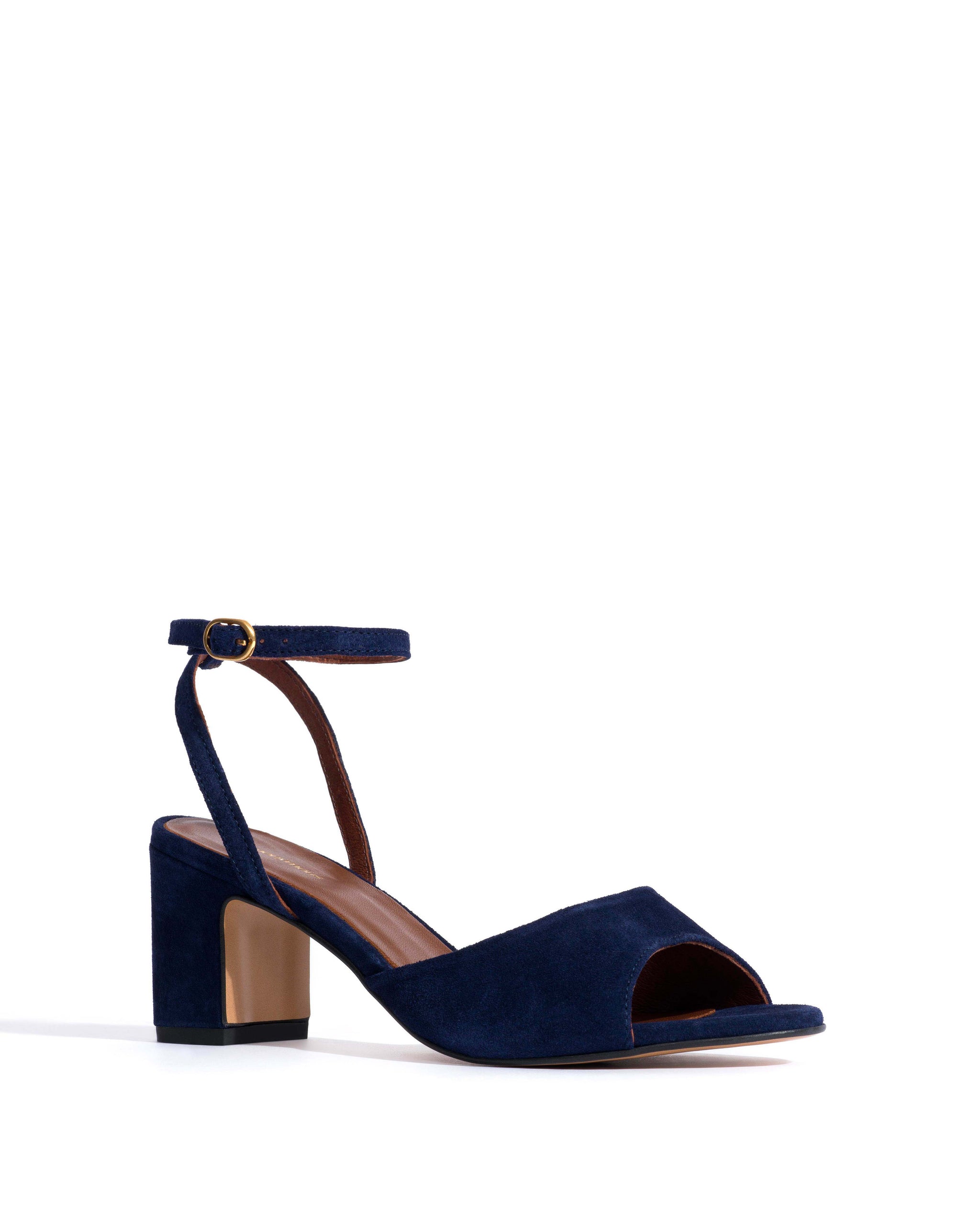 Jolie 55 Calf suede Ink blue - Anonymous Copenhagen Heels