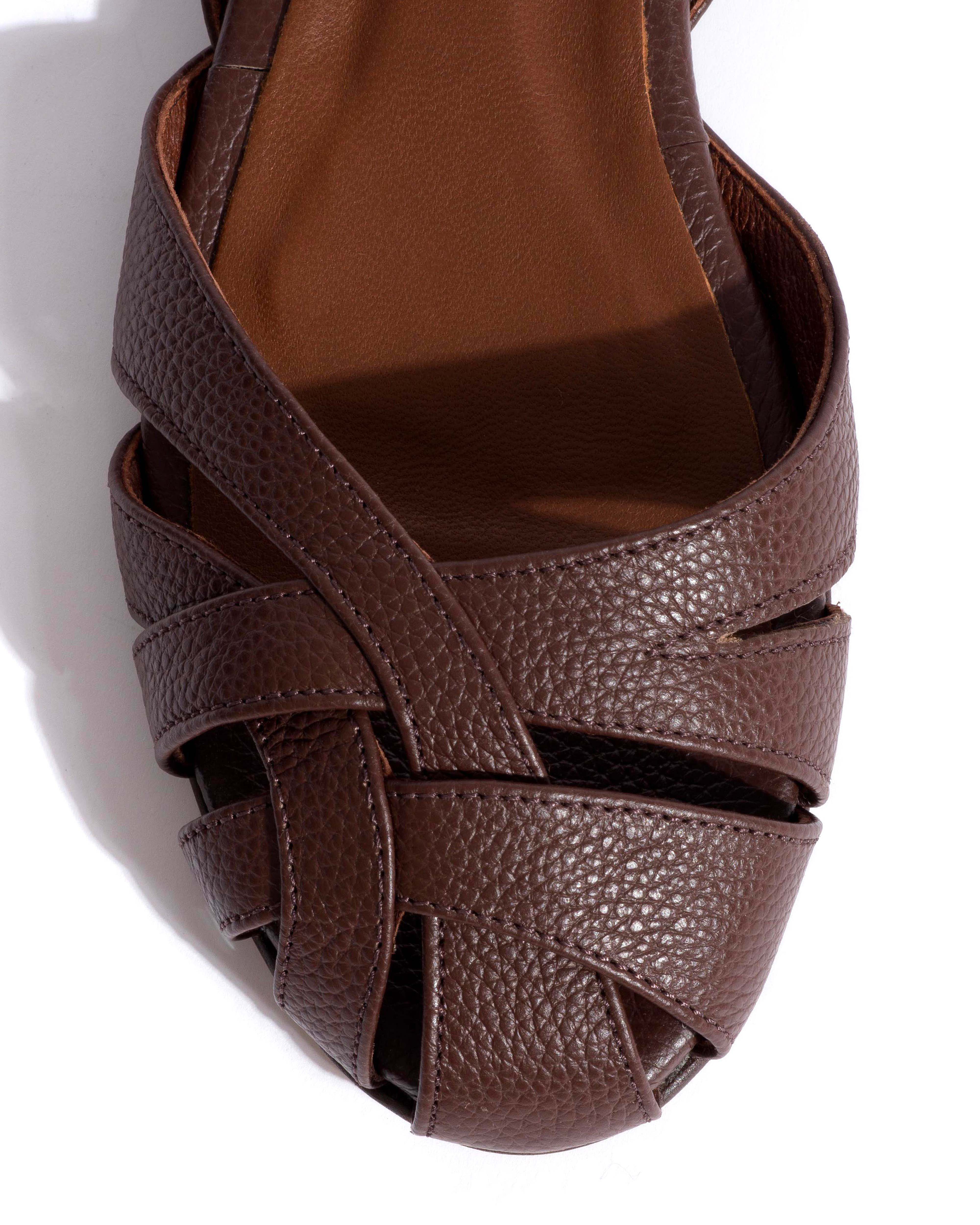 Banie 20 Pebbled soft calf Chocolate