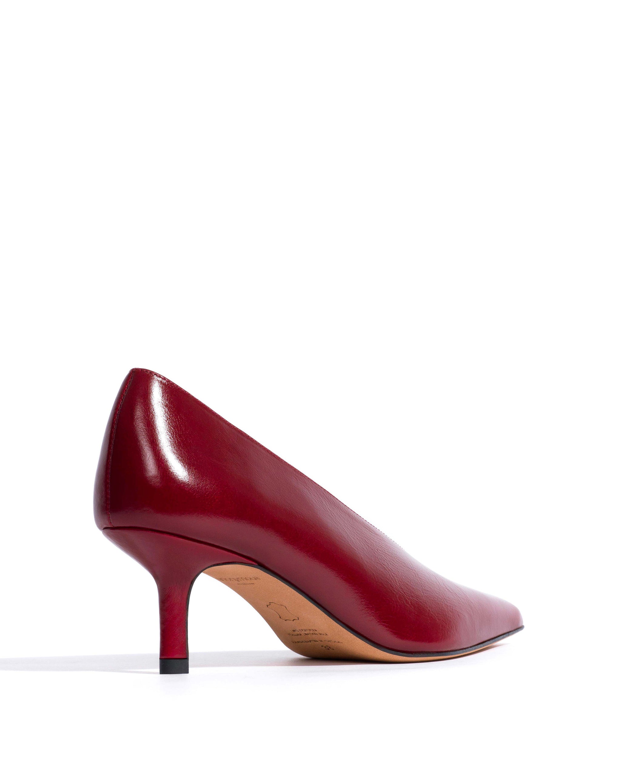 Phia 55 pin Crinkled polished goat Pomegranate