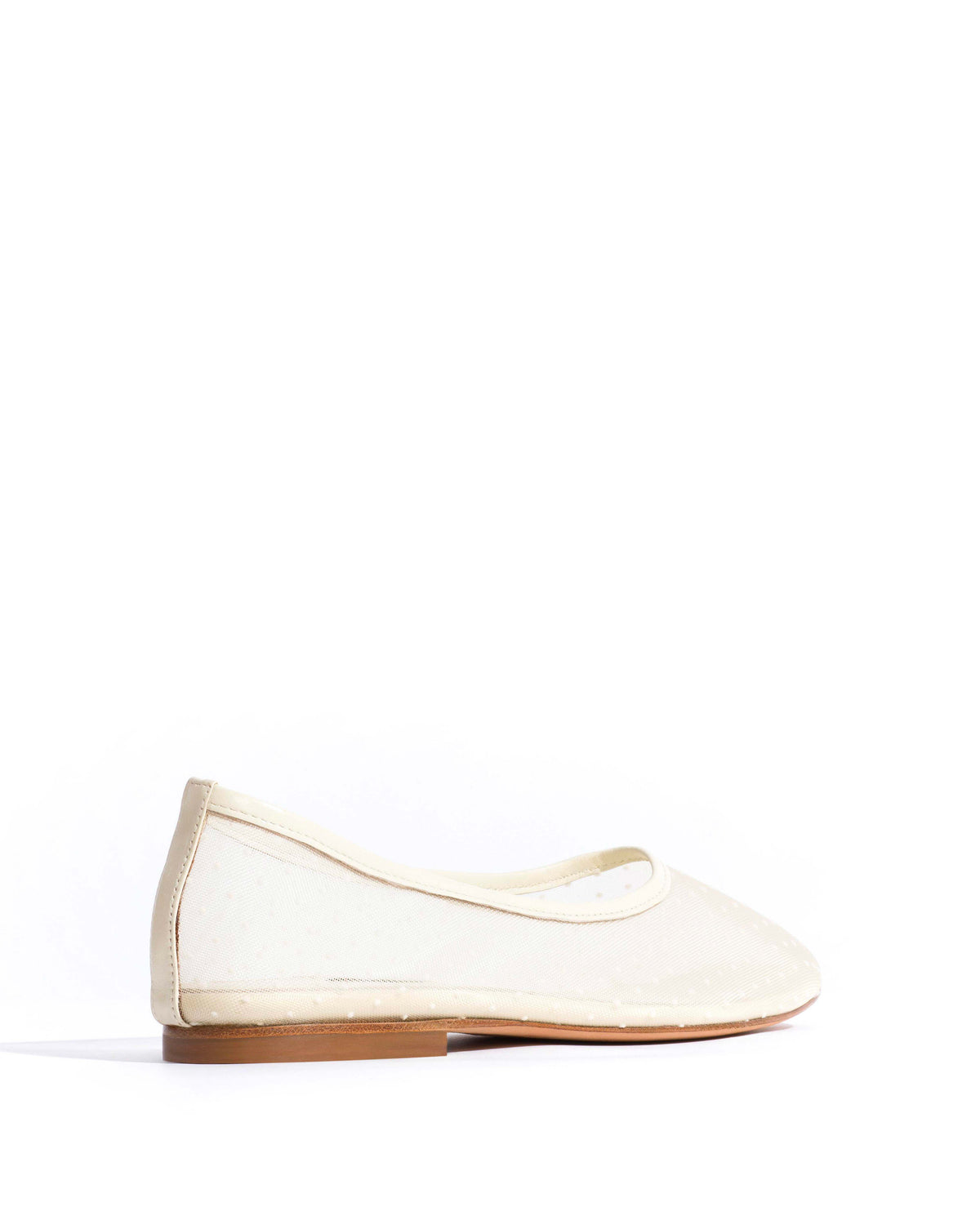 Sacha mesh Shiny lamb & dot velvet mesh White sand
