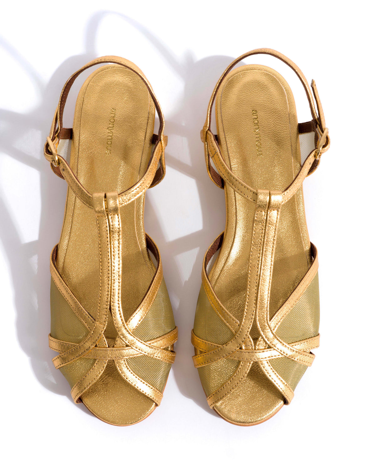 Therese 20 mesh Metallic goat & mesh Gold
