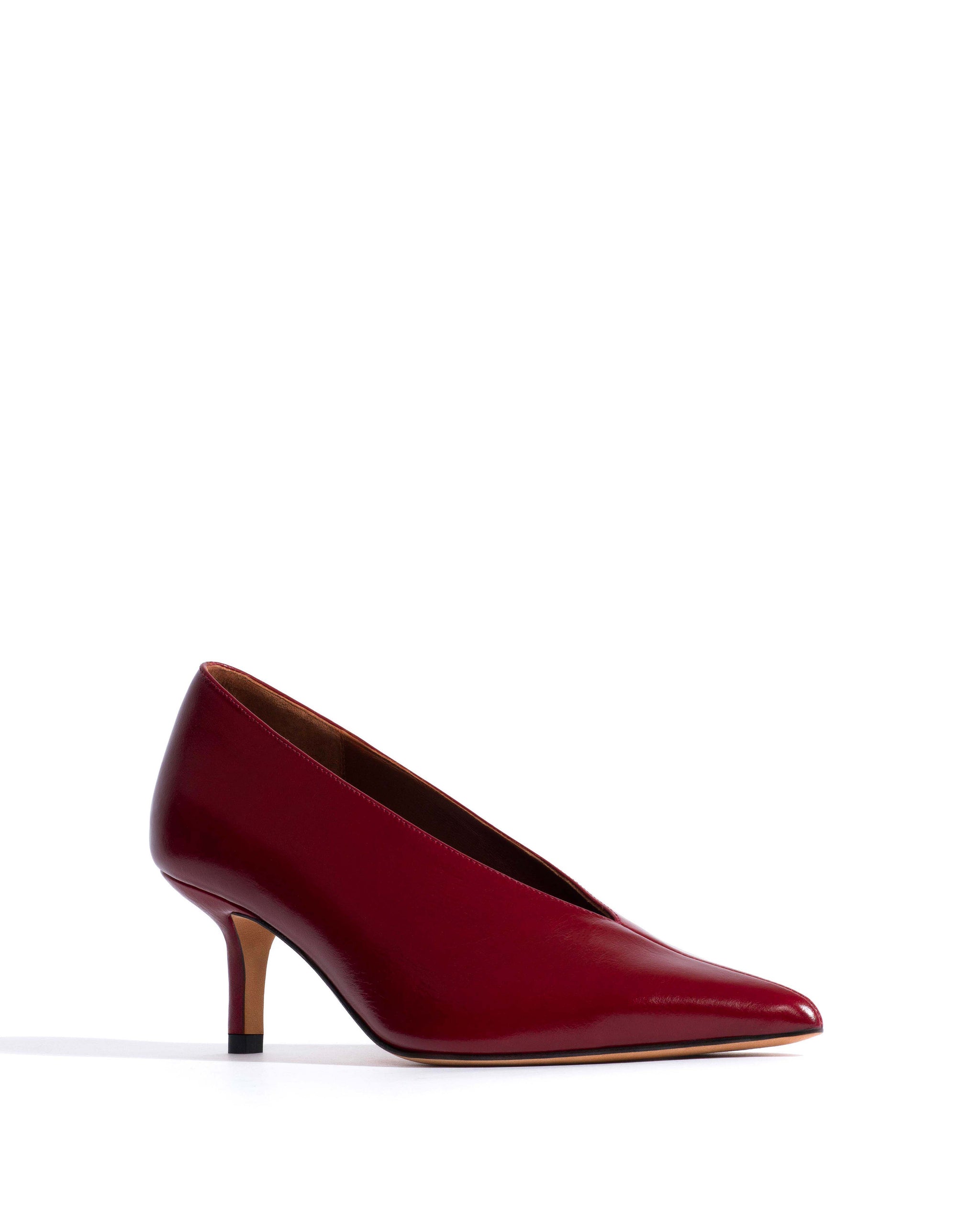 Phia 55 pin Crinkled polished goat Pomegranate