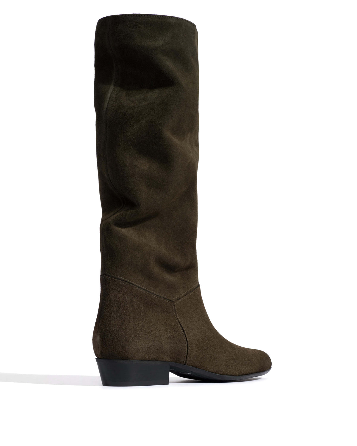 Jasmina 20 Calf suede & sleek leather Moss green