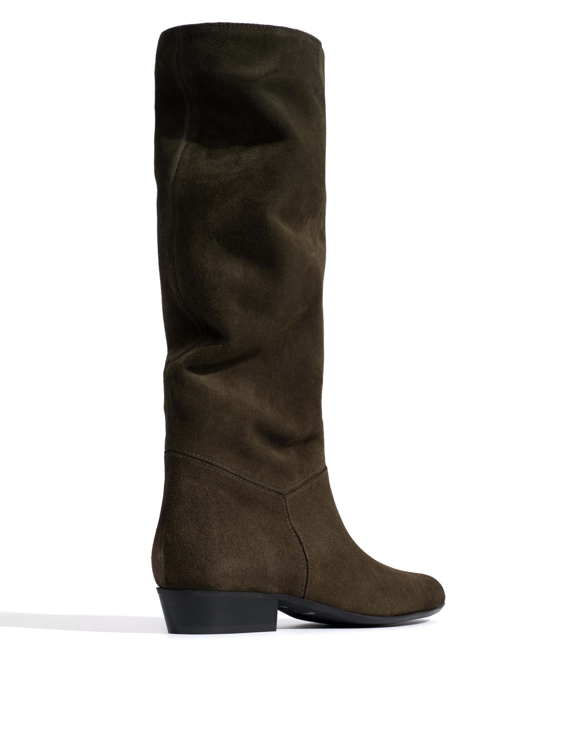 Jasmina 20 Calf suede & sleek leather Moss green