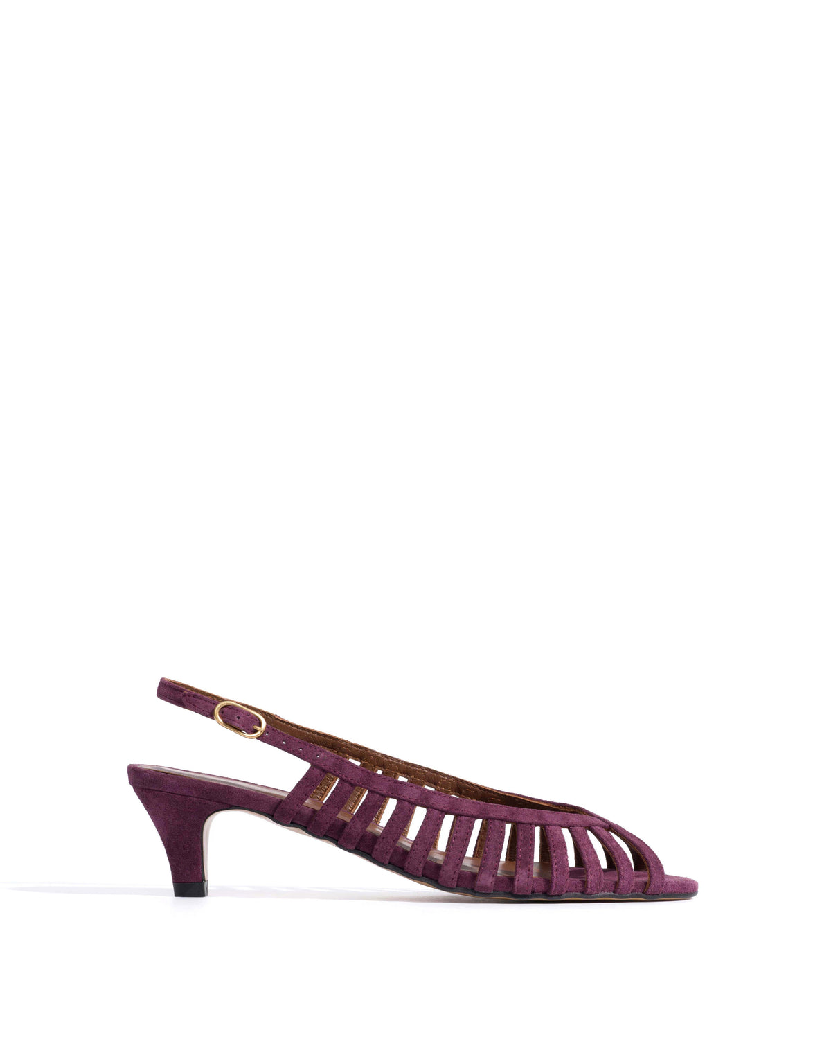 Carminho 40 stiletto Calf suede Fig purple