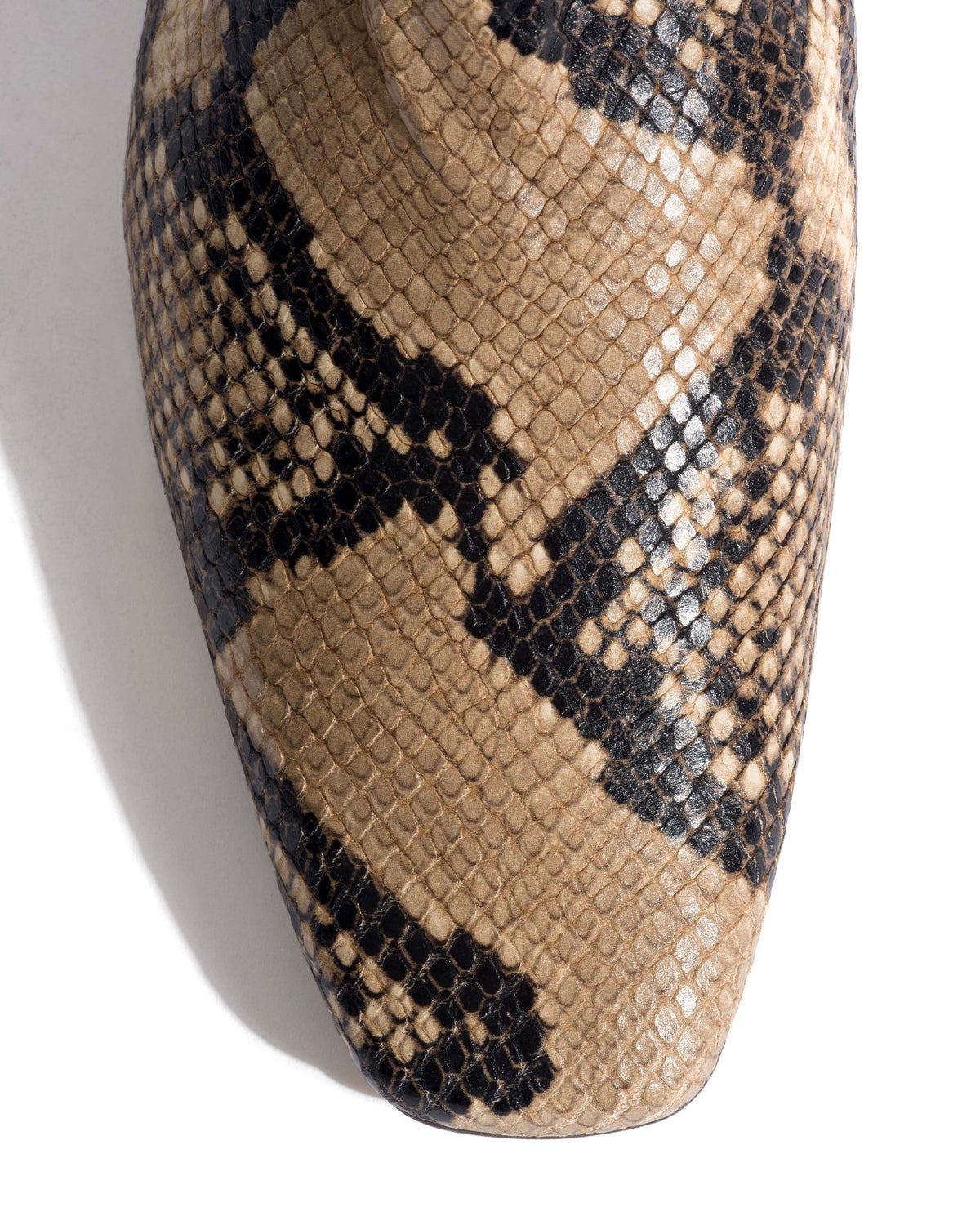 Gail Snake calf Natural sand