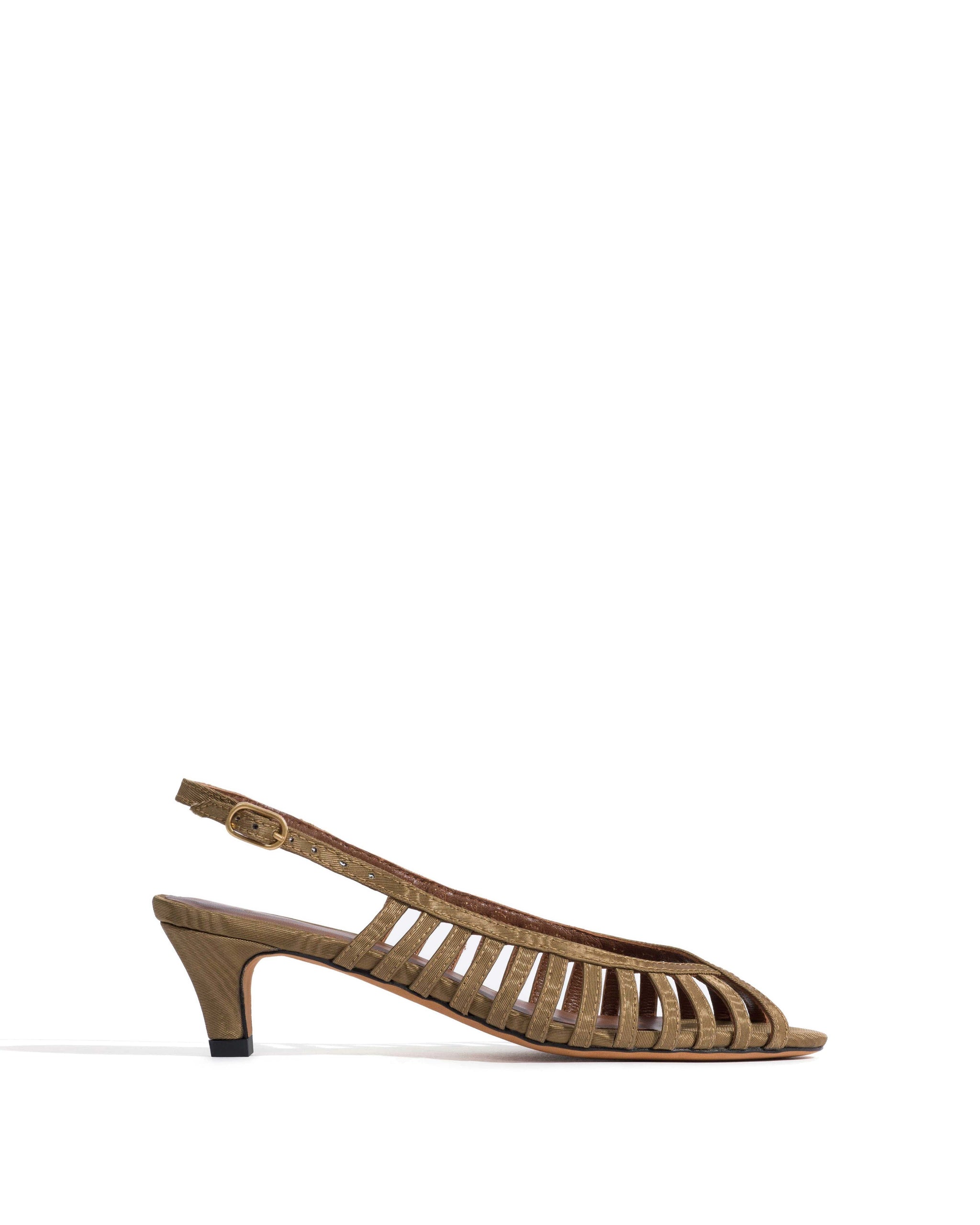 Carminho 40 stiletto Glossy moire Khaki