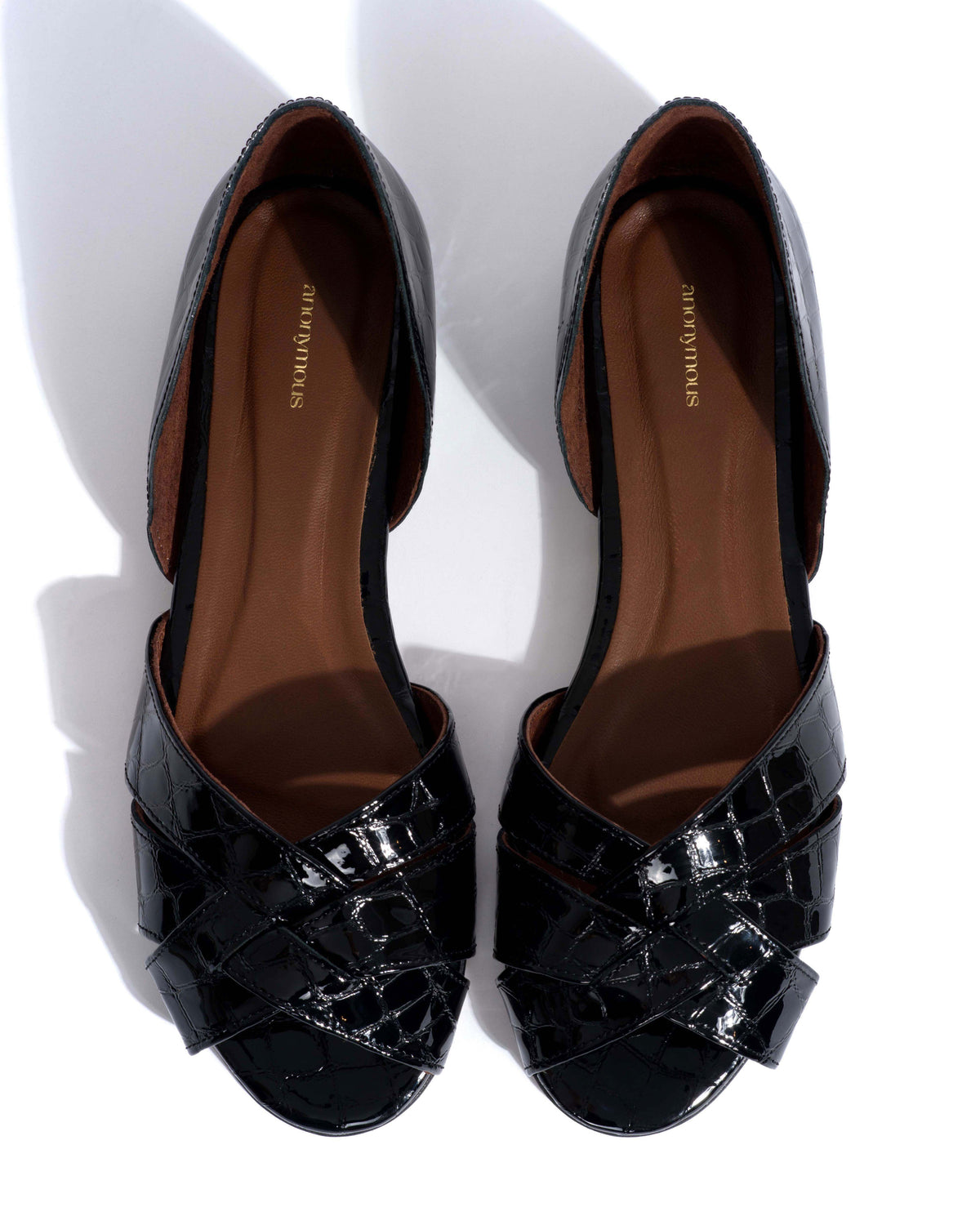 Sanni 20 Polished croco calf Black