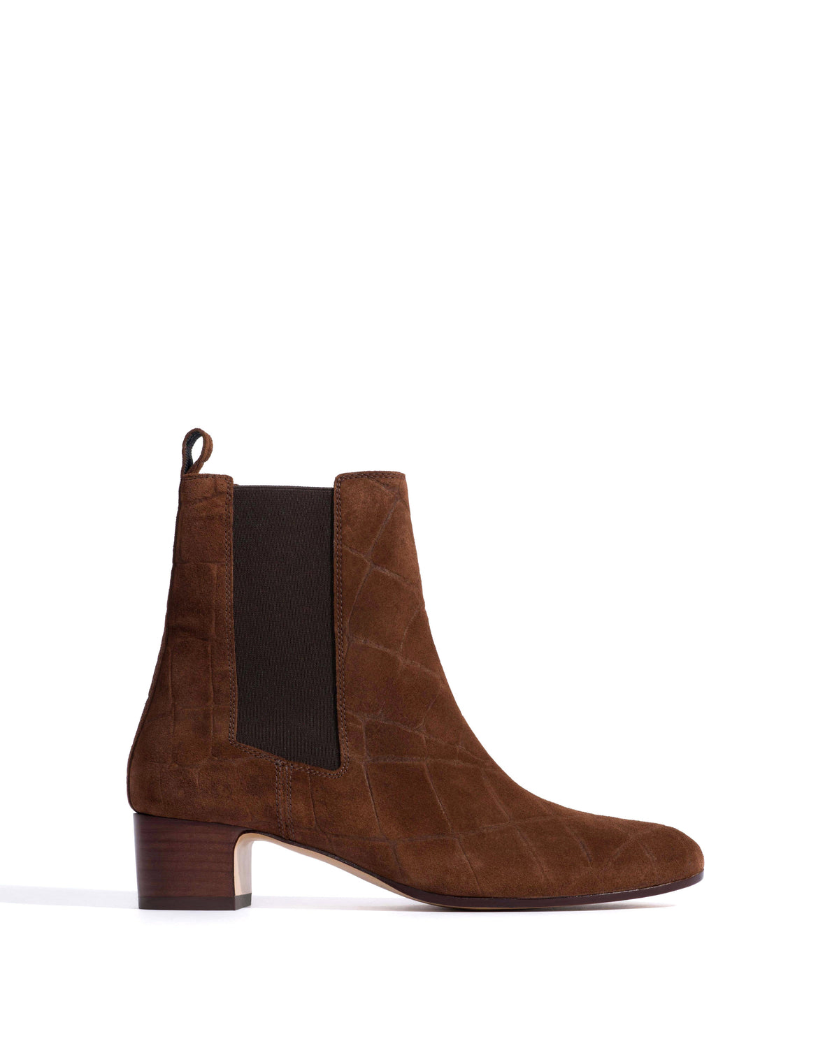 Niabella Croco calf suede Chocolate