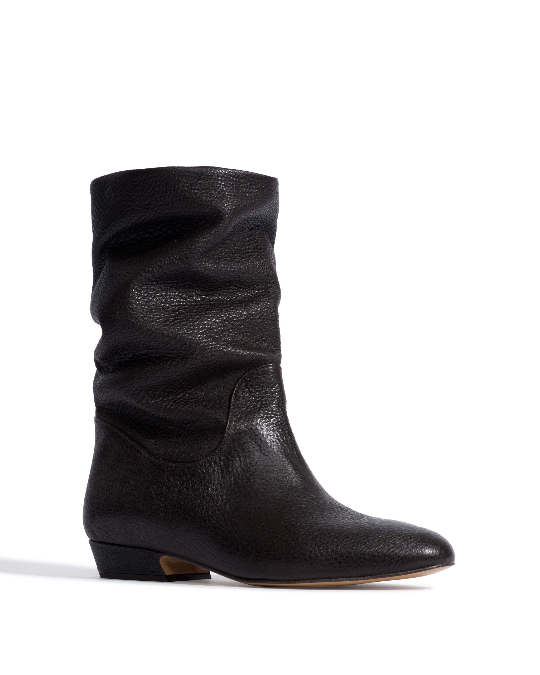 Cacha 25 Natural grain soft calf Espresso brown