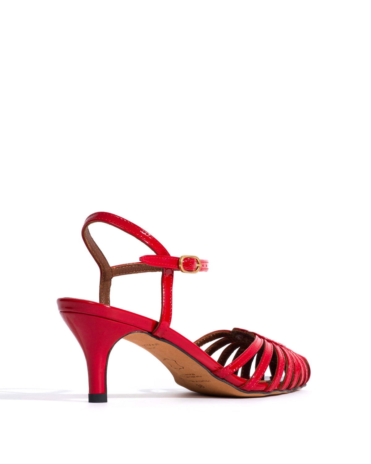 Keesha 55 Polished soft calf Ruby red